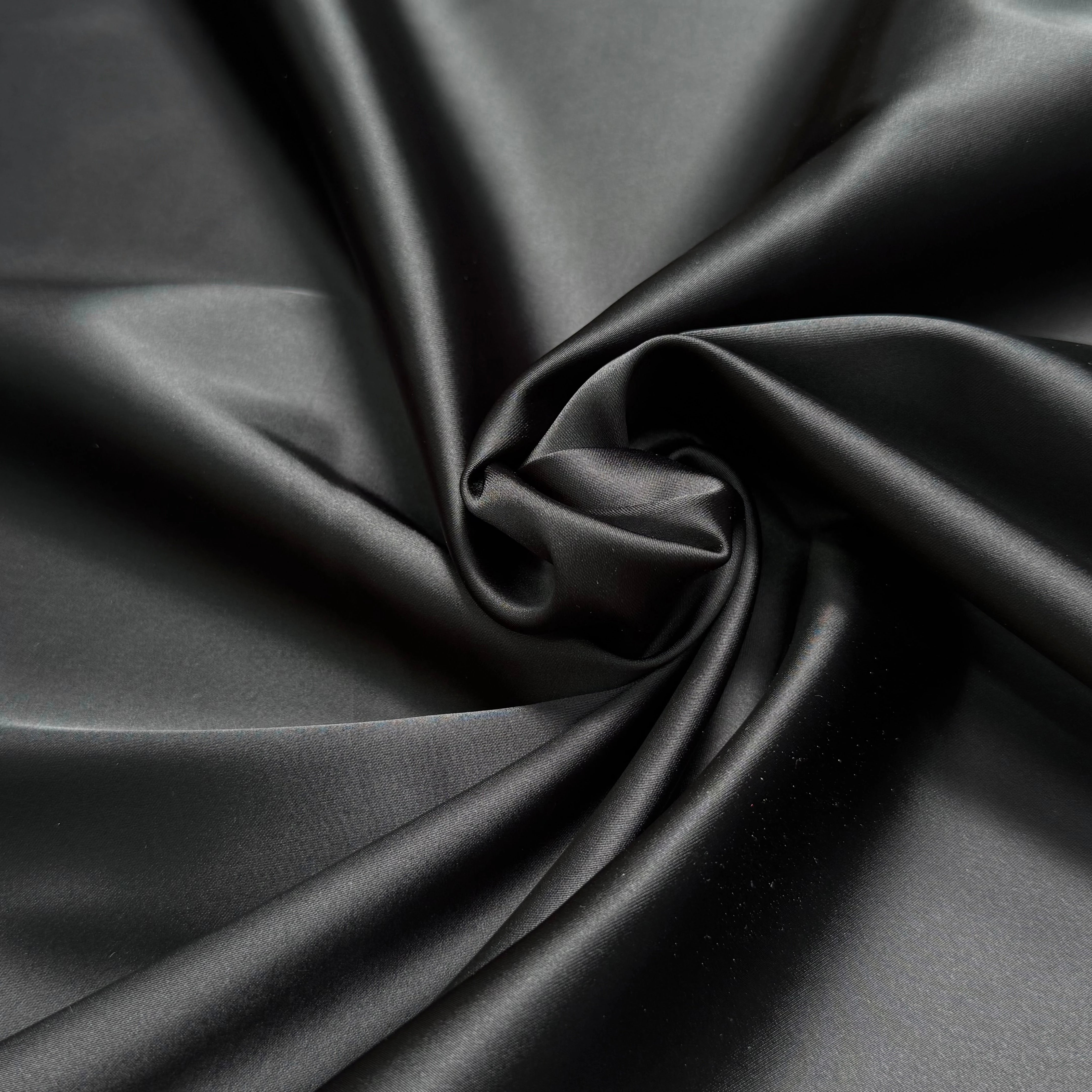 SATIN DUCHESSE BEAU TOMBÉ COUTURE NOIR - My Little Coupon