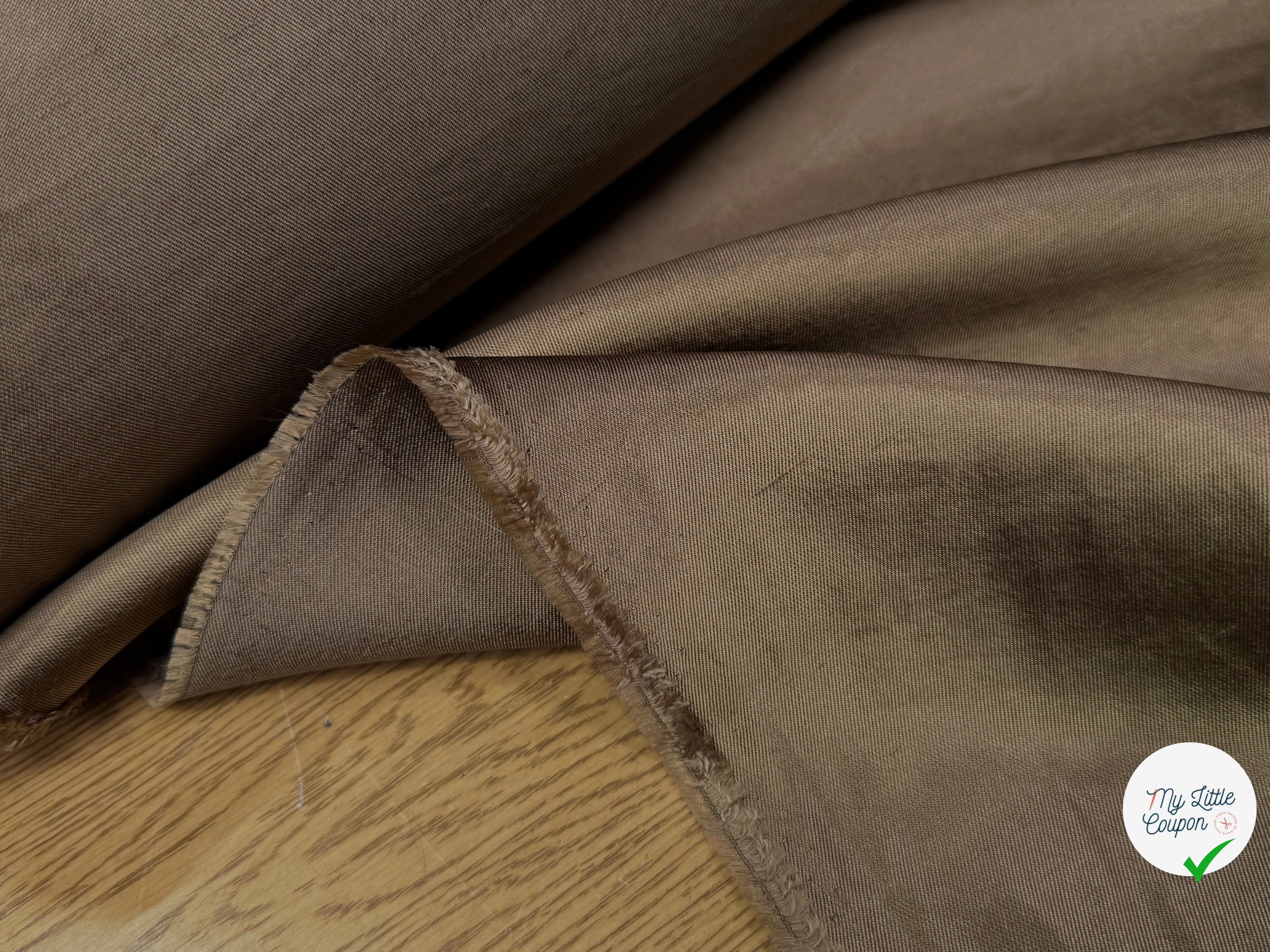 SATIN DUCHESSE TEXTURÉ LAITON - My Little Coupon