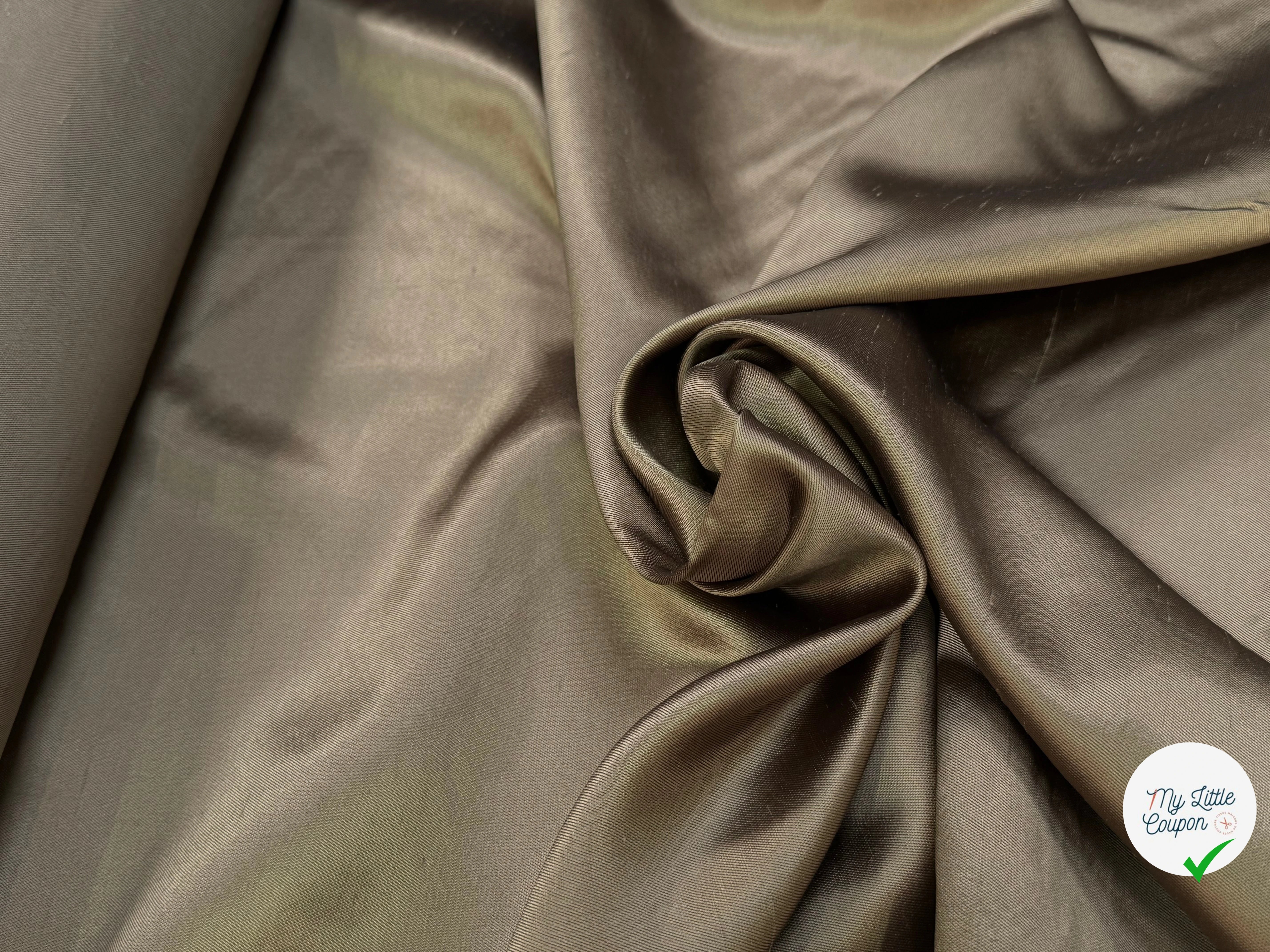 SATIN DUCHESSE TEXTURÉ OR 100% SOIE - My Little Coupon