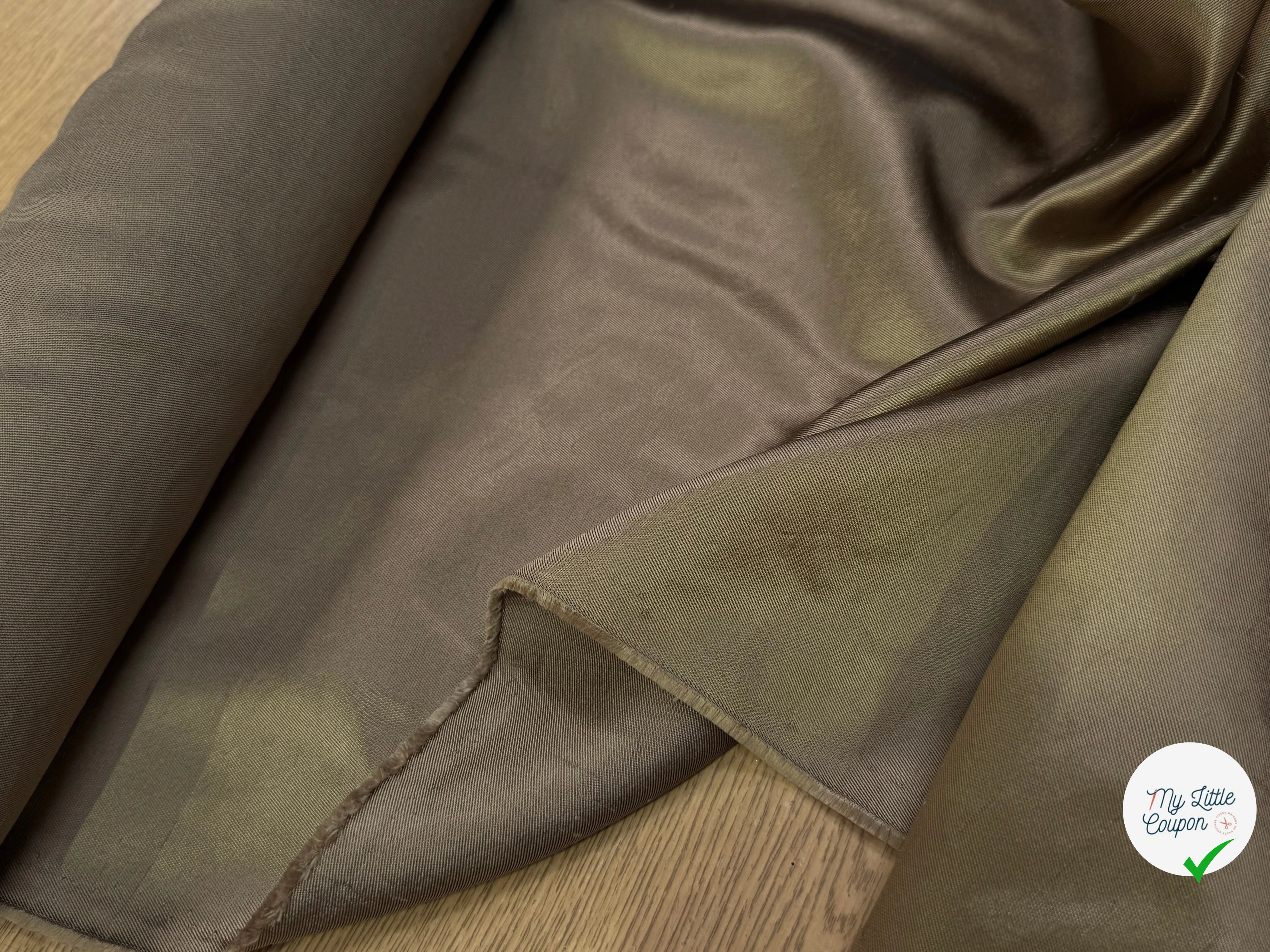 SATIN DUCHESSE TEXTURÉ OR 100% SOIE - My Little Coupon
