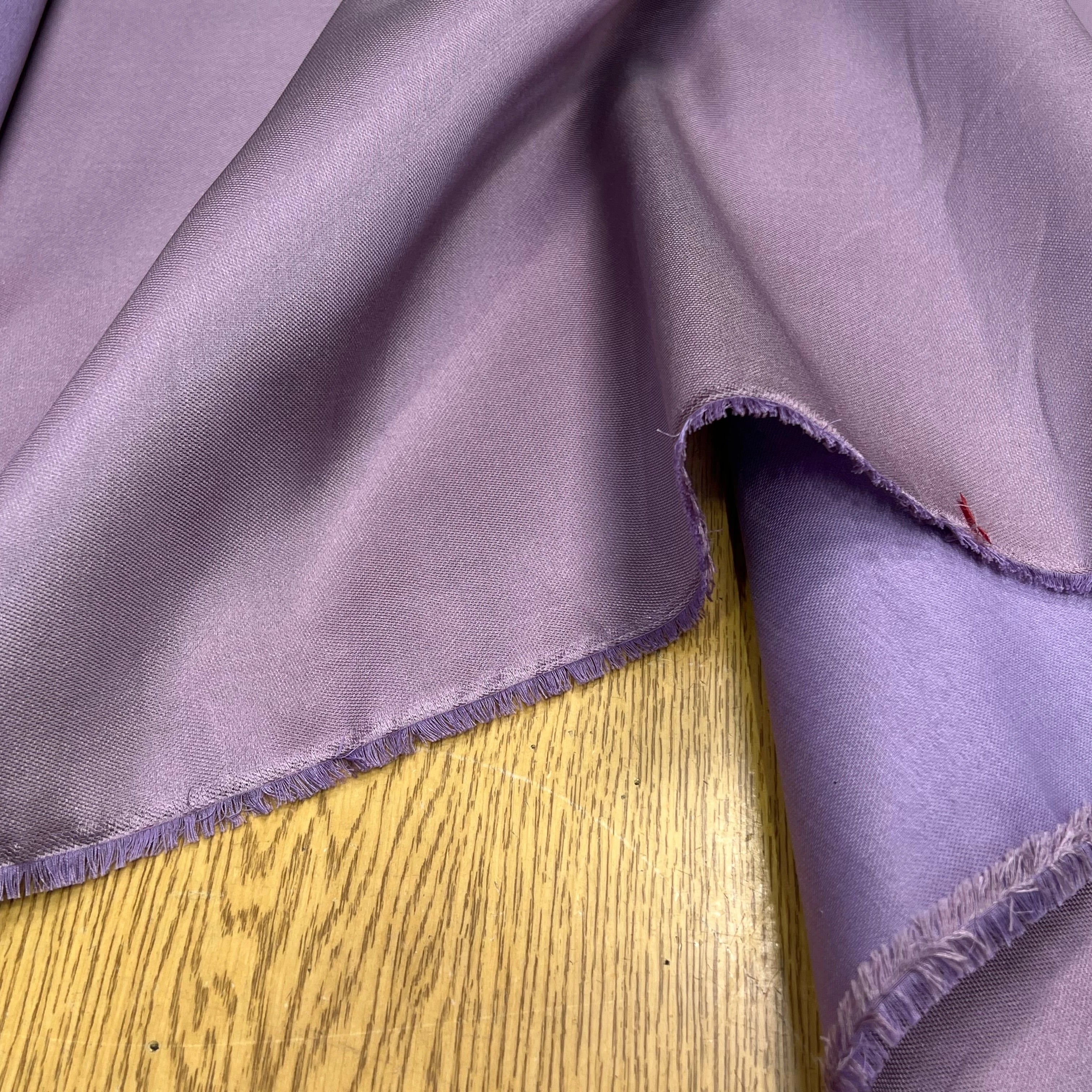 SATIN DUCHESSE TEXTURÉE SOIE COTON LAVANDE - My Little Coupon