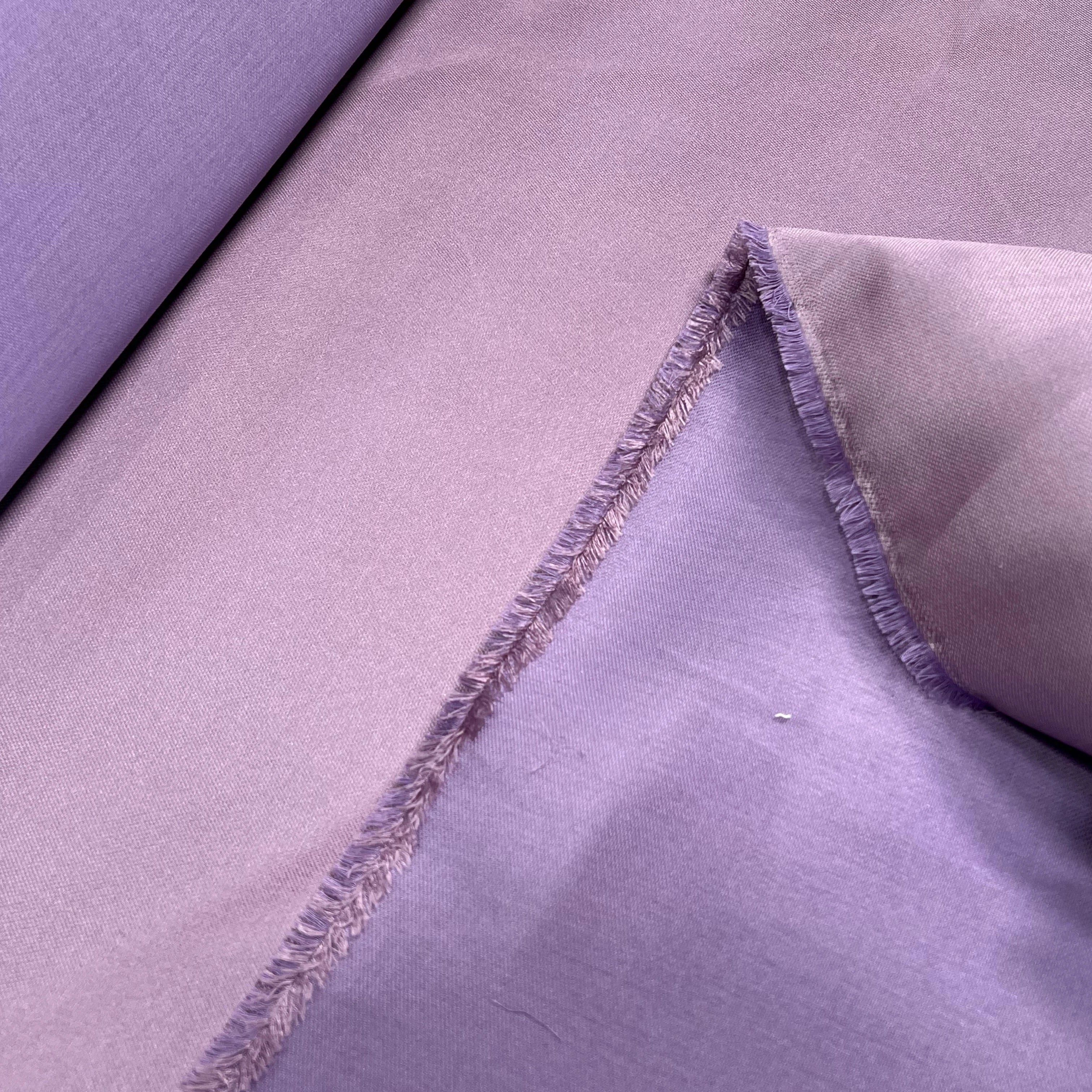 SATIN DUCHESSE TEXTURÉE SOIE COTON LAVANDE - My Little Coupon