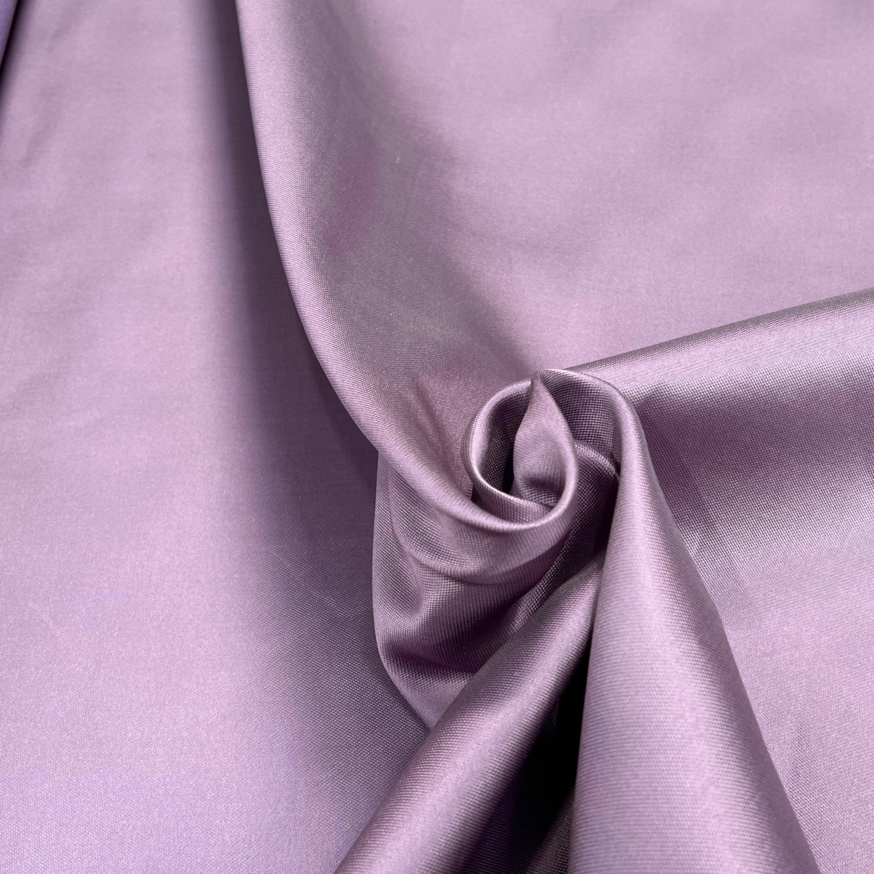 SATIN DUCHESSE TEXTURÉE SOIE COTON LAVANDE - My Little Coupon