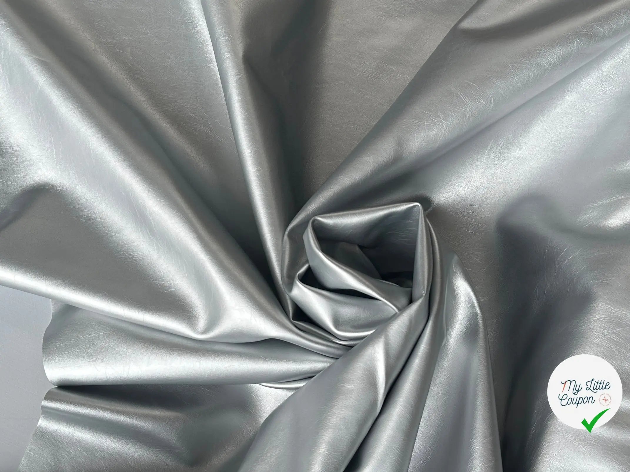 SATIN FAUX CUIR ENVERS TOUT DOUX ARGENT MLC INTERN