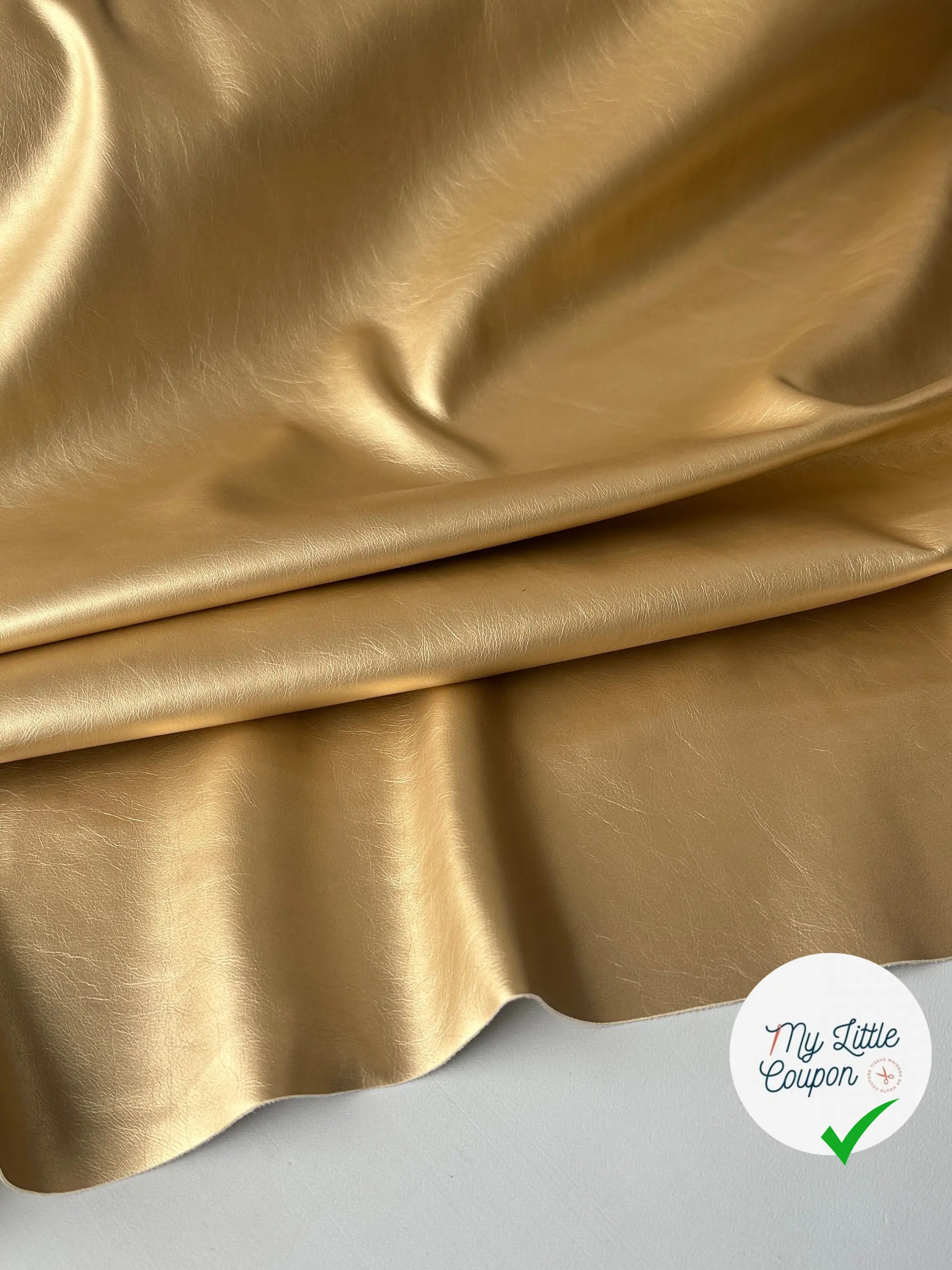 SATIN FAUX CUIR ENVERS TOUT DOUX OR MLC INTERN