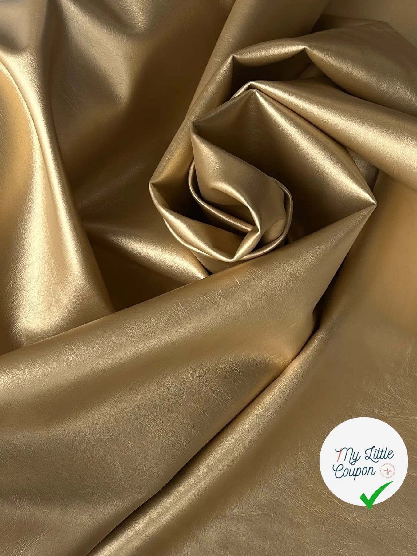 SATIN FAUX CUIR ENVERS TOUT DOUX OR MLC INTERN