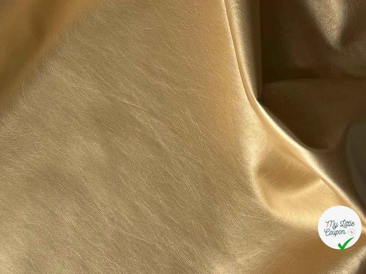 SATIN FAUX CUIR ENVERS TOUT DOUX OR MLC INTERN