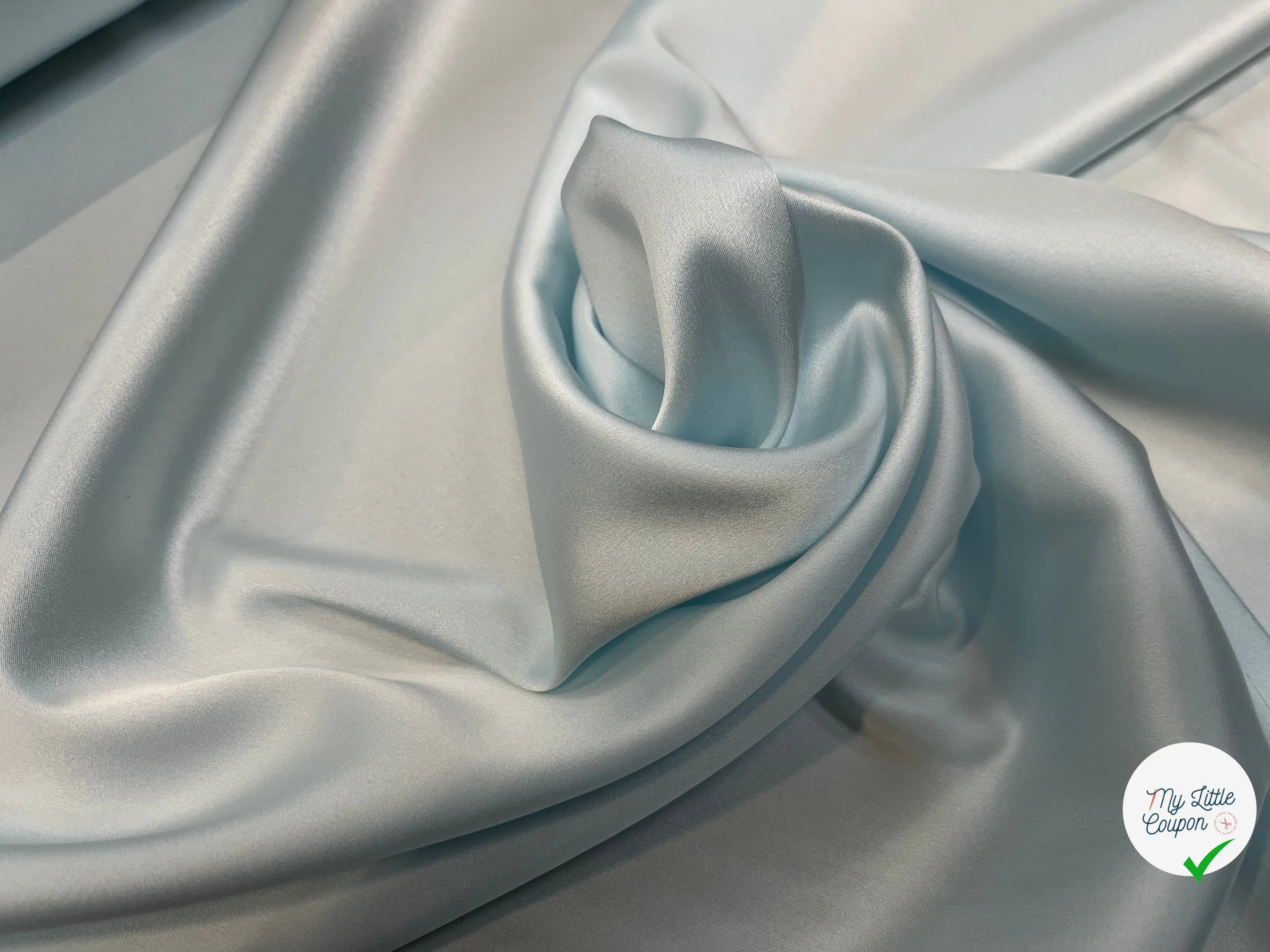 SATIN FROIDE ET FLUIDE 135CM ICEBERG - My Little Coupon