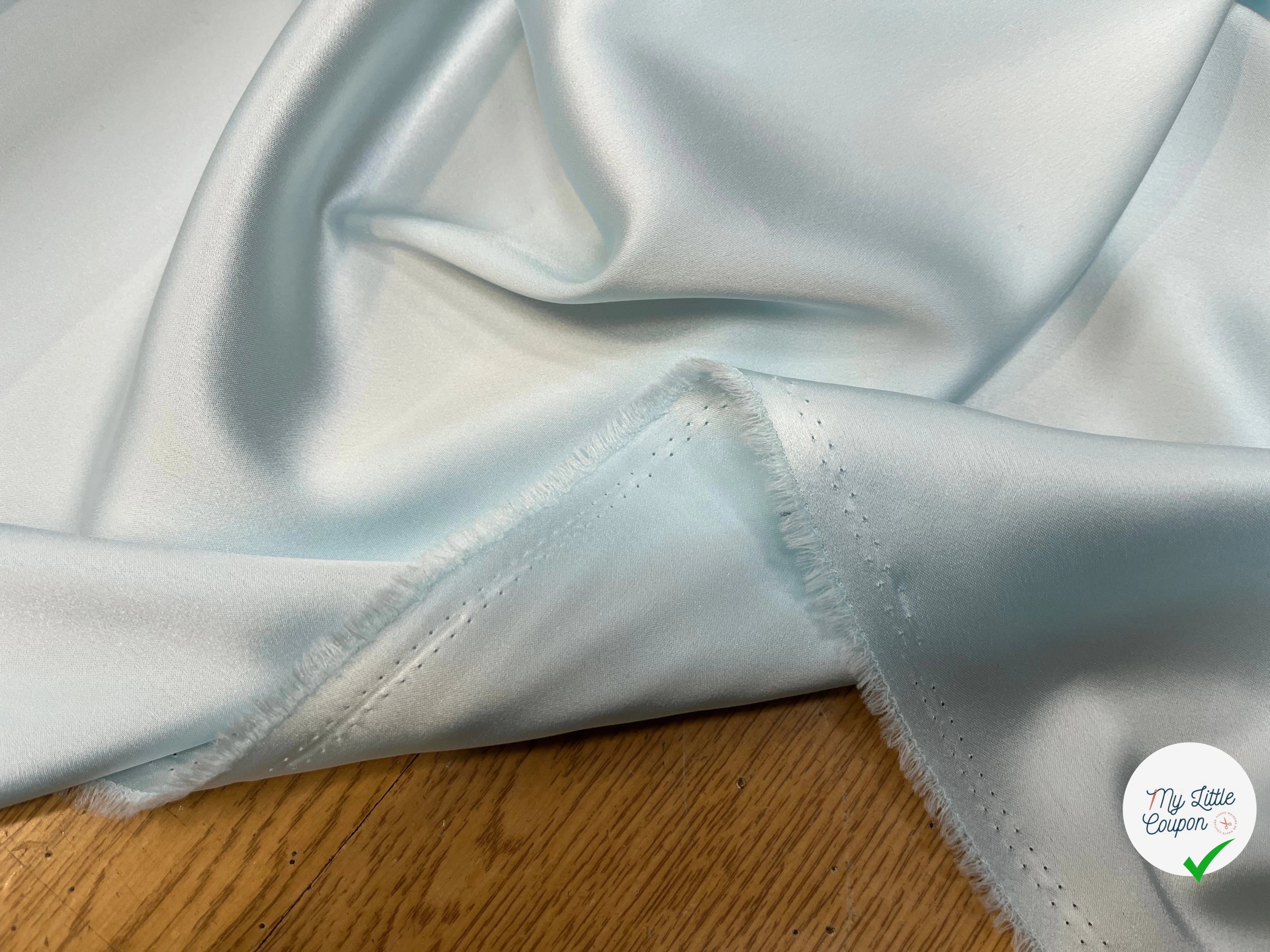 SATIN FROIDE ET FLUIDE 135CM ICEBERG - My Little Coupon