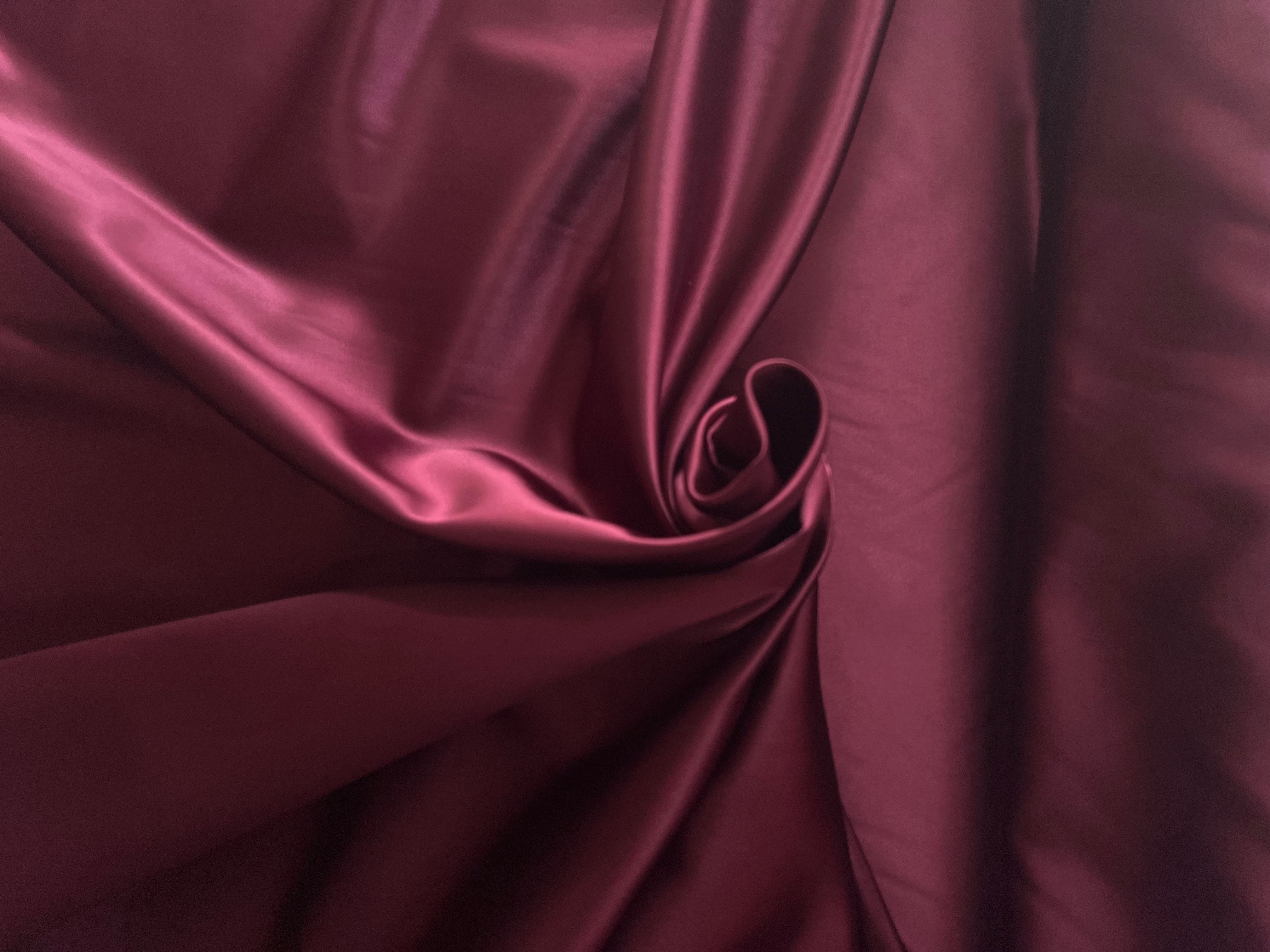 SATIN LIE DE VIN QUALITE COUTURE - My Little Coupon
