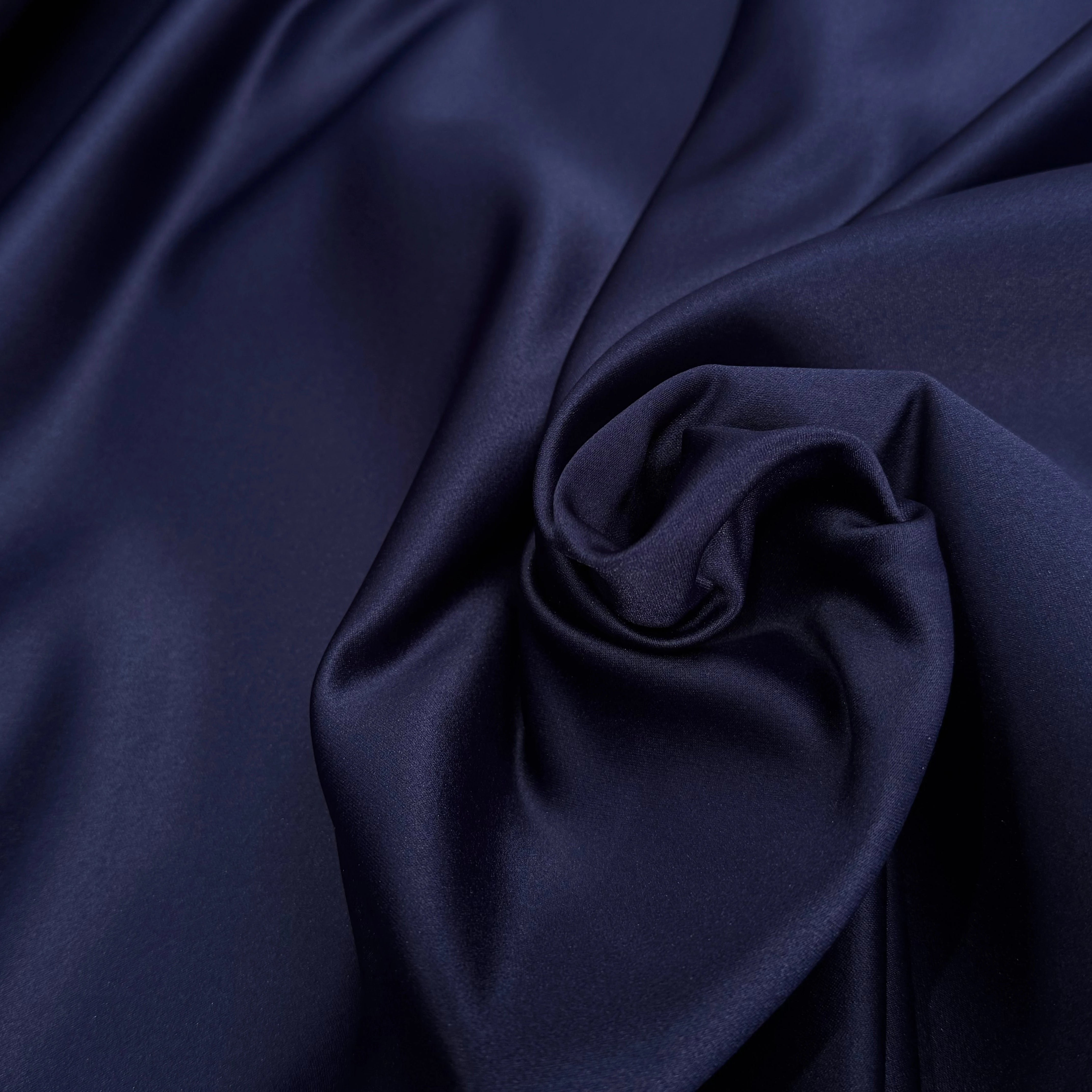 SATIN LOURD BELLE TENUE BLEU MARRINE - My Little Coupon