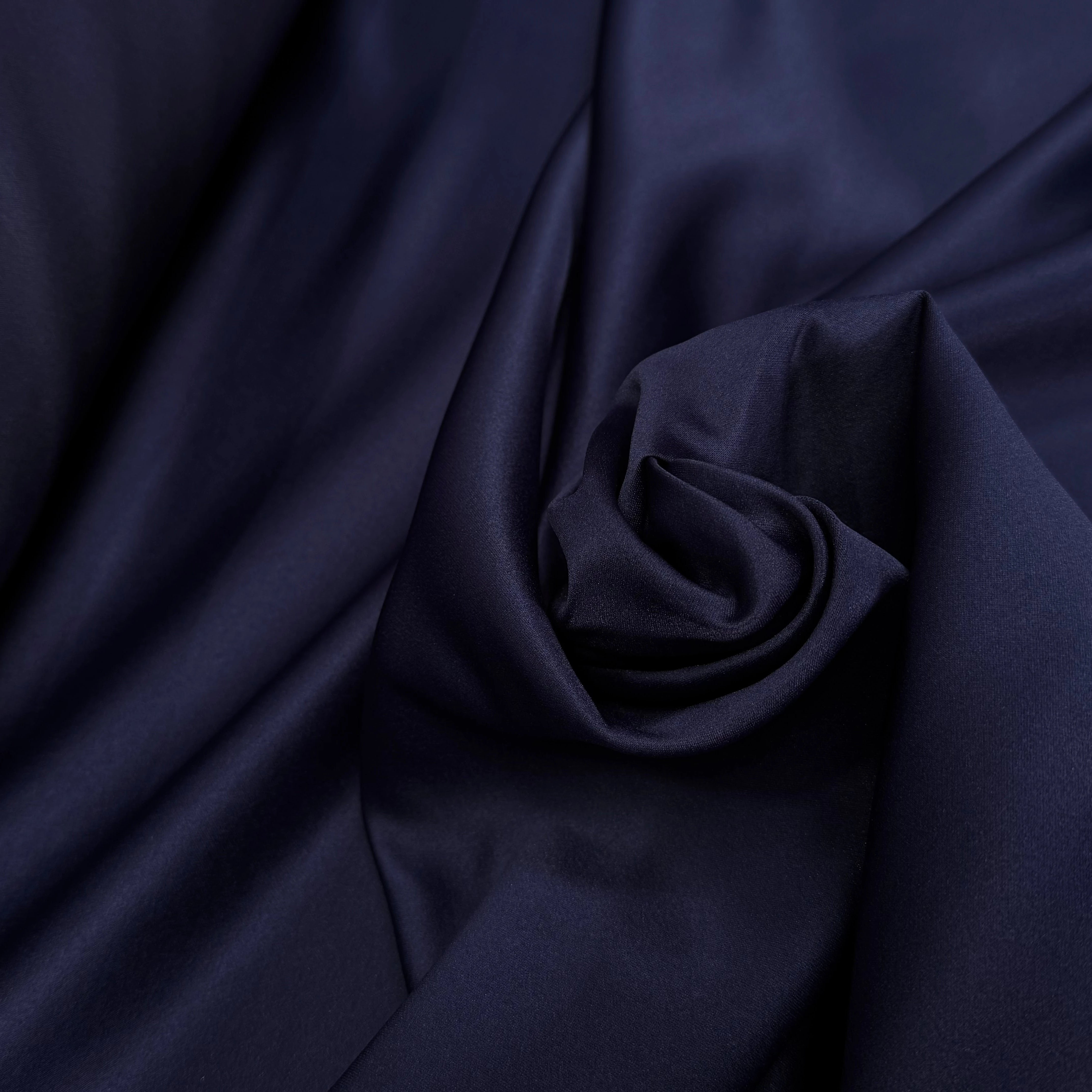 SATIN LOURD BELLE TENUE BLEU MARRINE - My Little Coupon