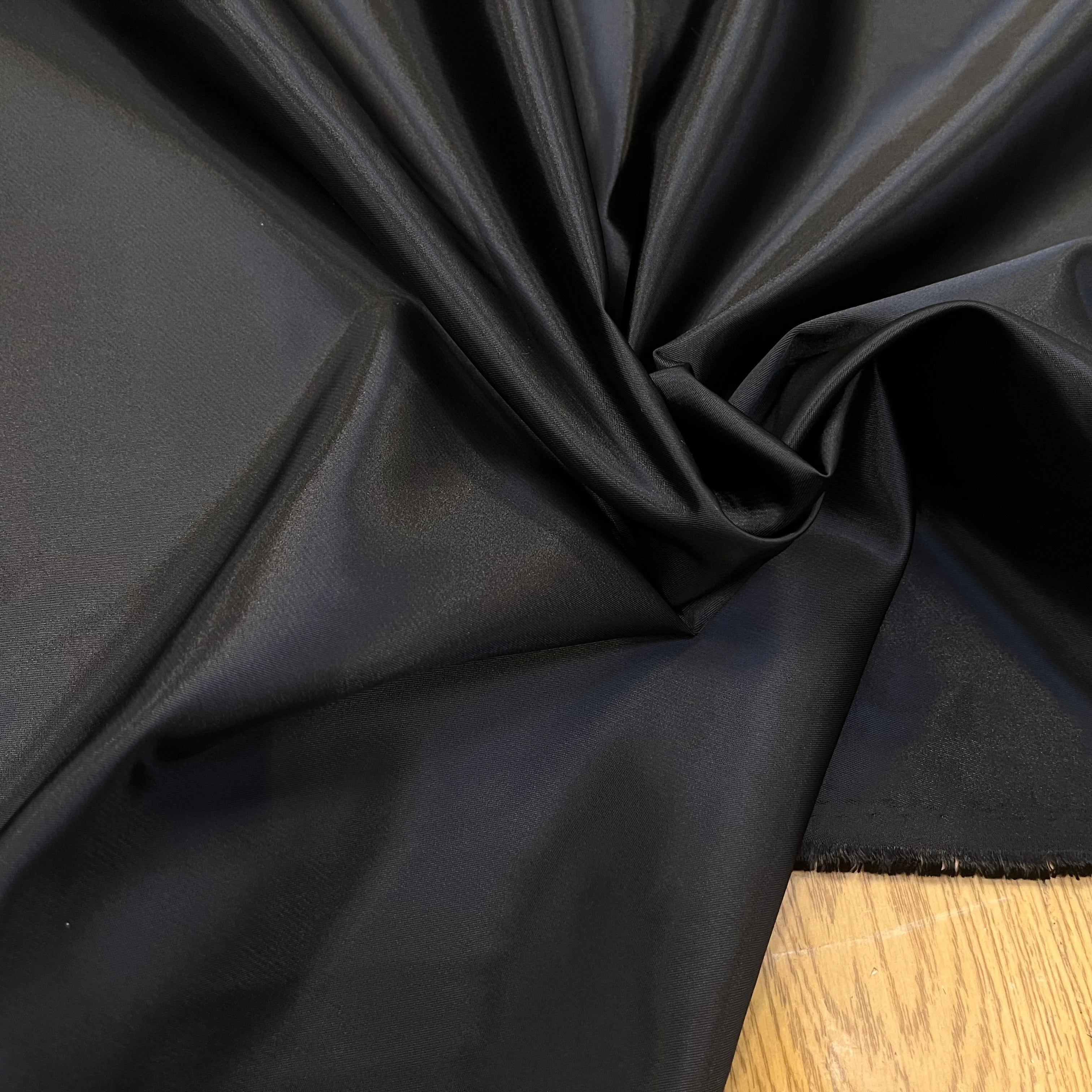 SATIN LOURD NOIR 58% COTON - My Little Coupon