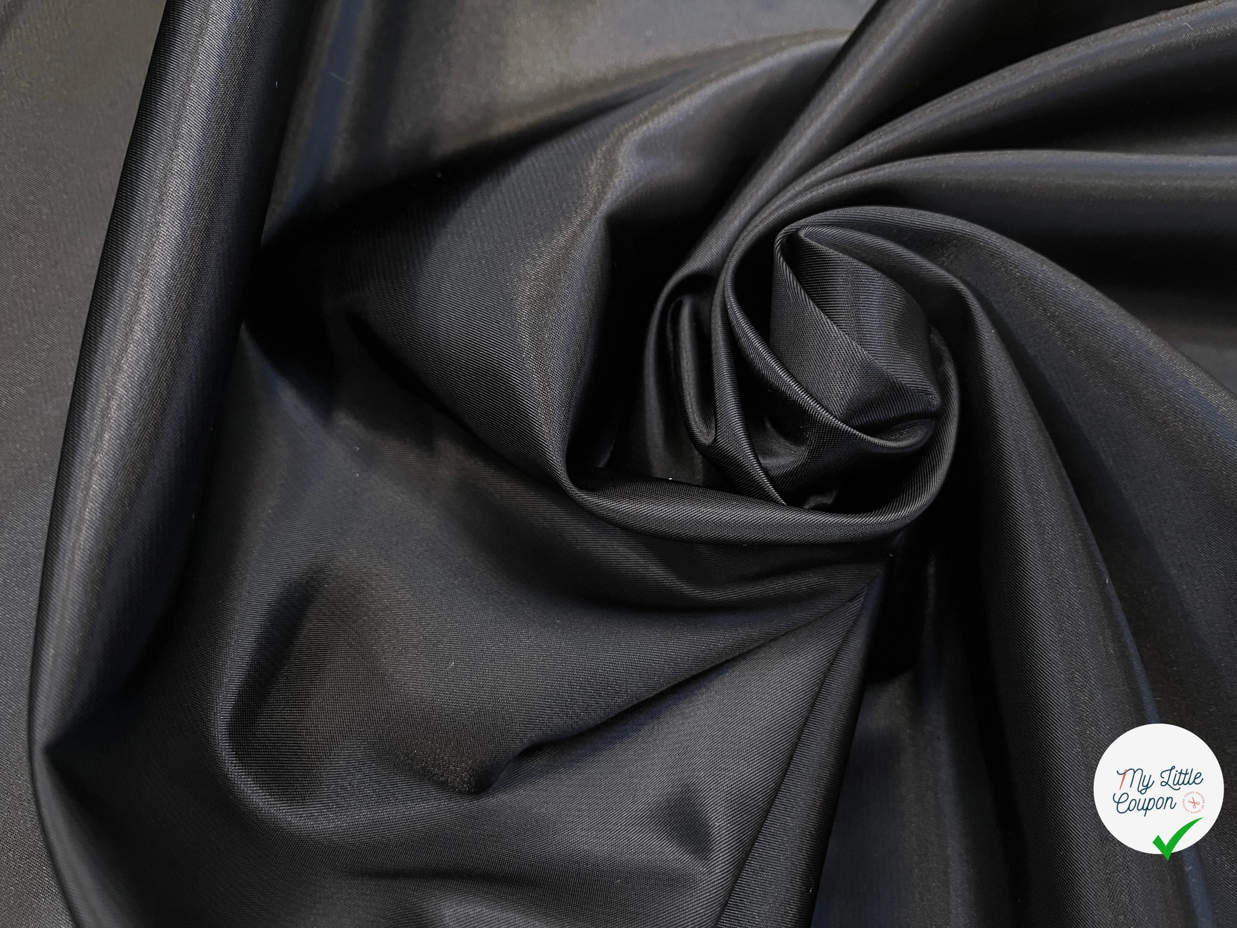 SATIN LOURD NOIR 58% COTON - My Little Coupon