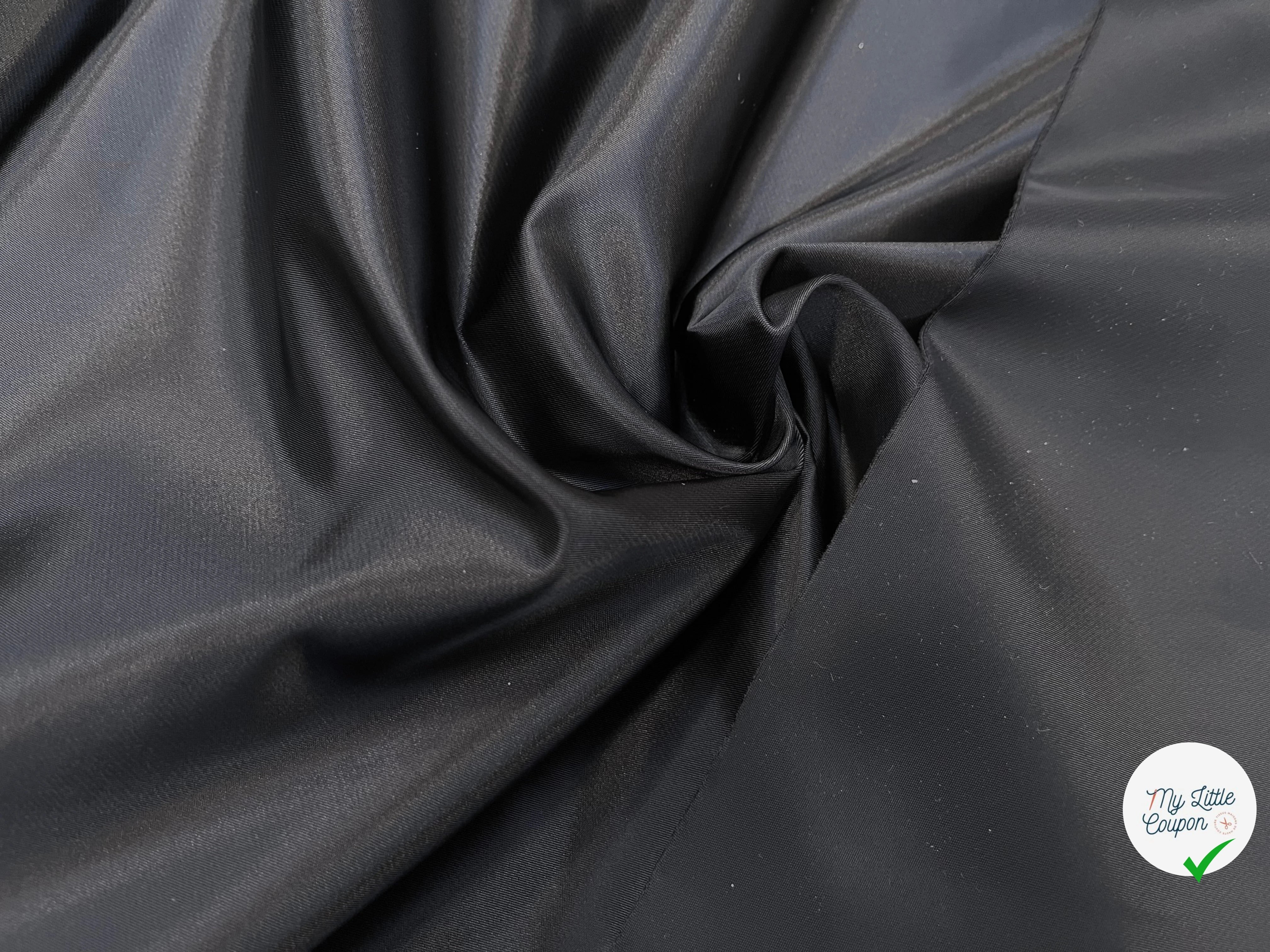 SATIN LOURD NOIR 58% COTON - My Little Coupon