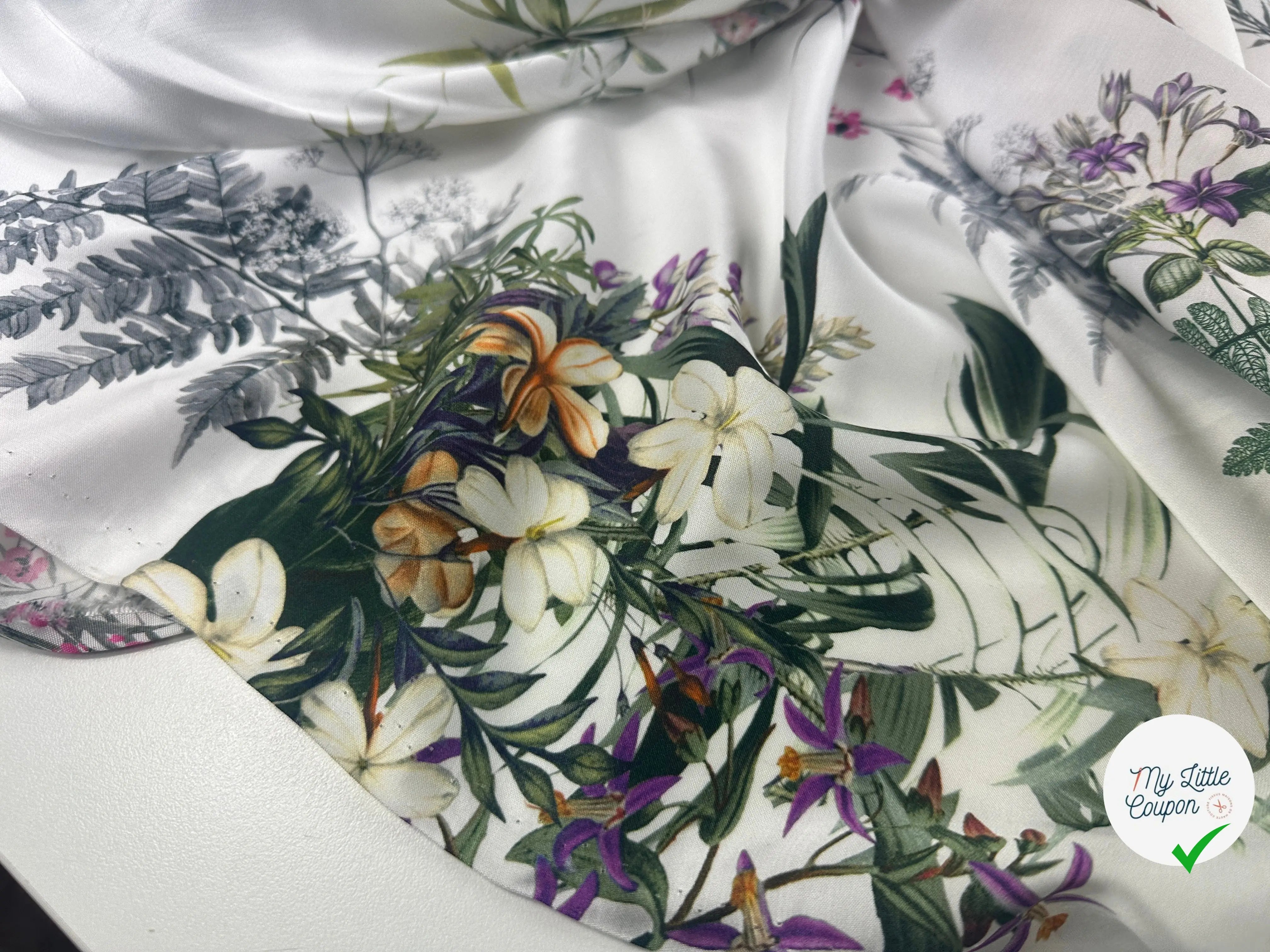 SATIN LOURD VISCOSE JARDIN DES PLANTES MLC INTERN