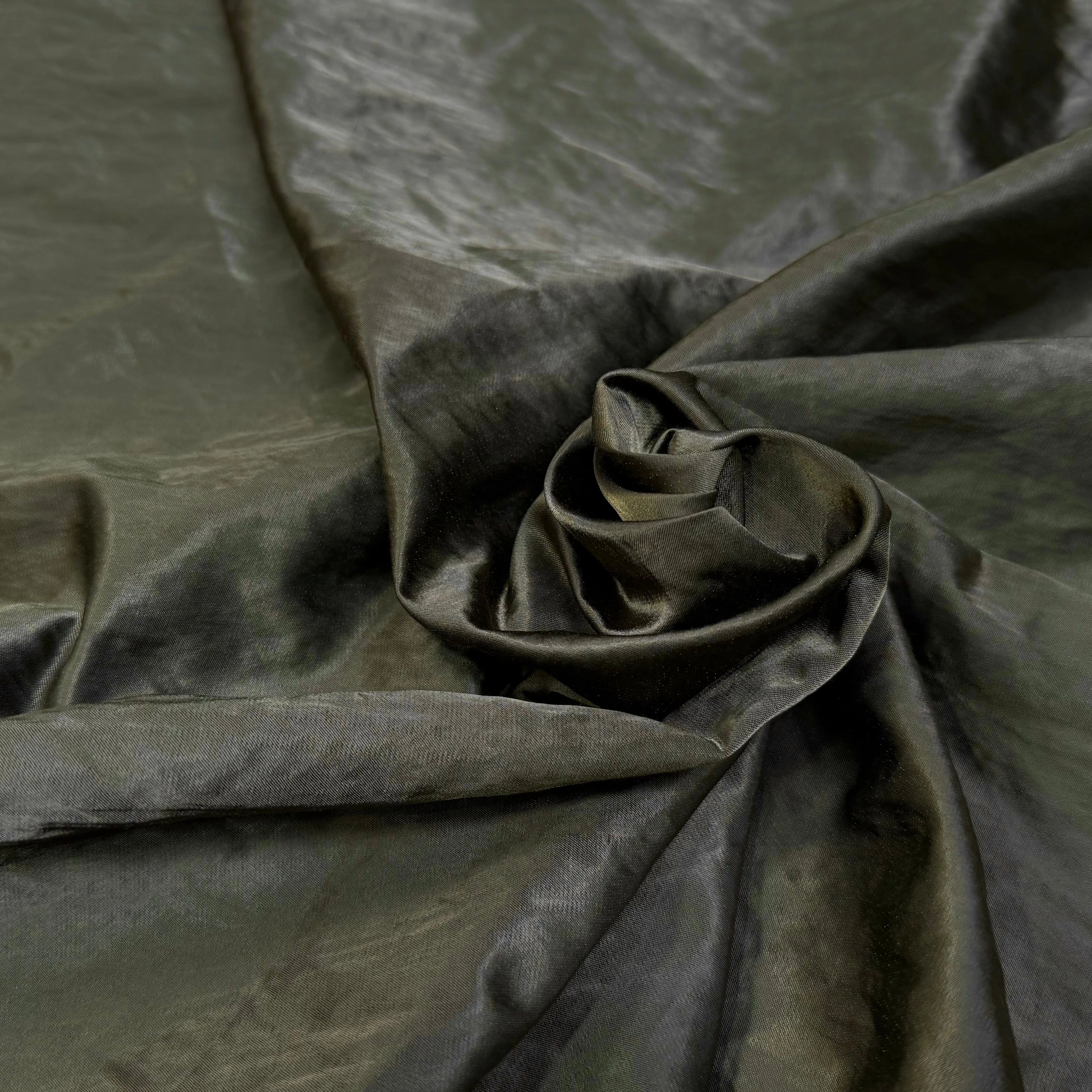 SATIN OLIVE COTON MÉLANGÉ EFFET MARBRÉ - My Little Coupon