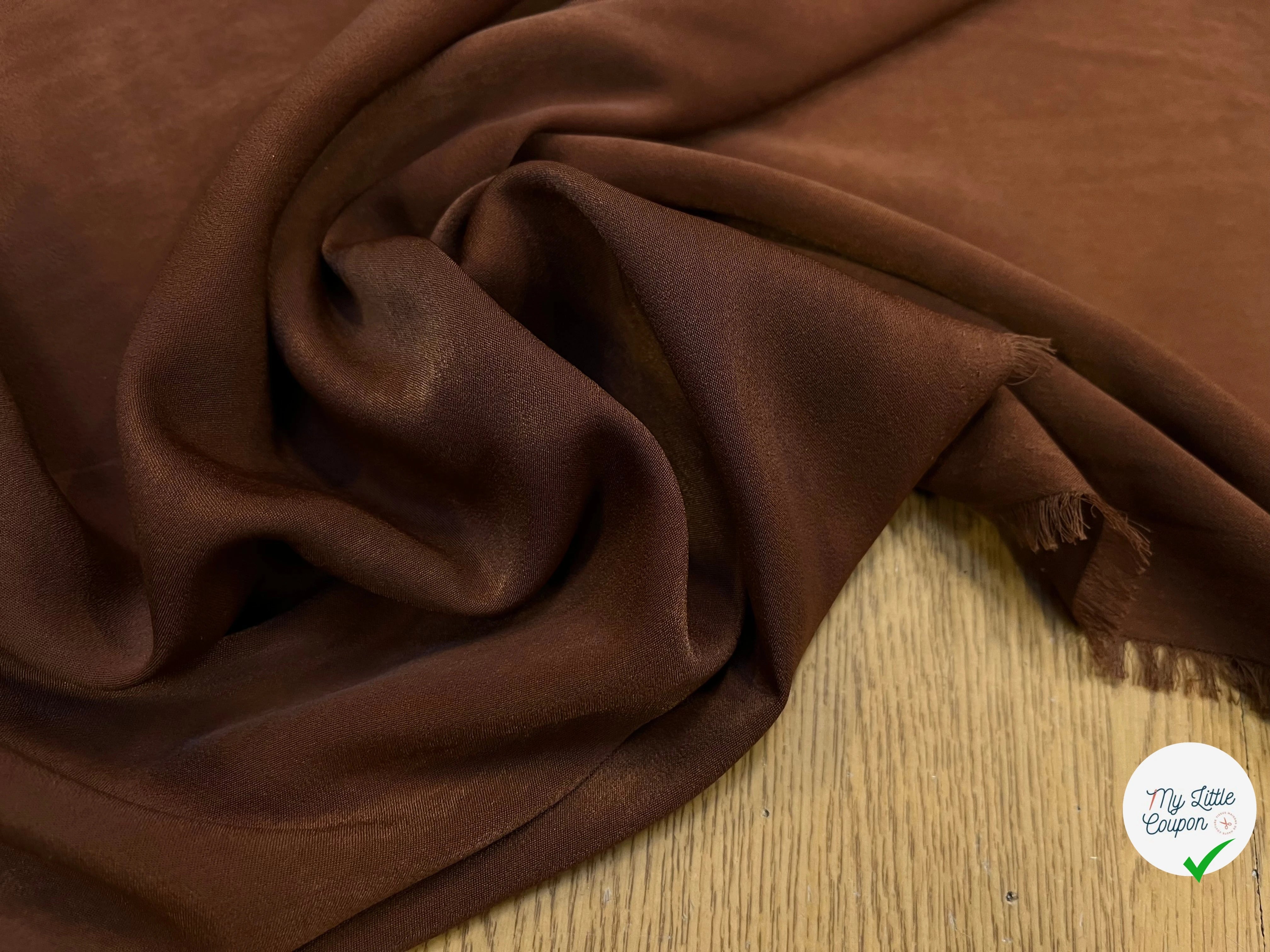 SATIN PEAU DE PÊCHE FLUIDE COGNAC - My Little Coupon