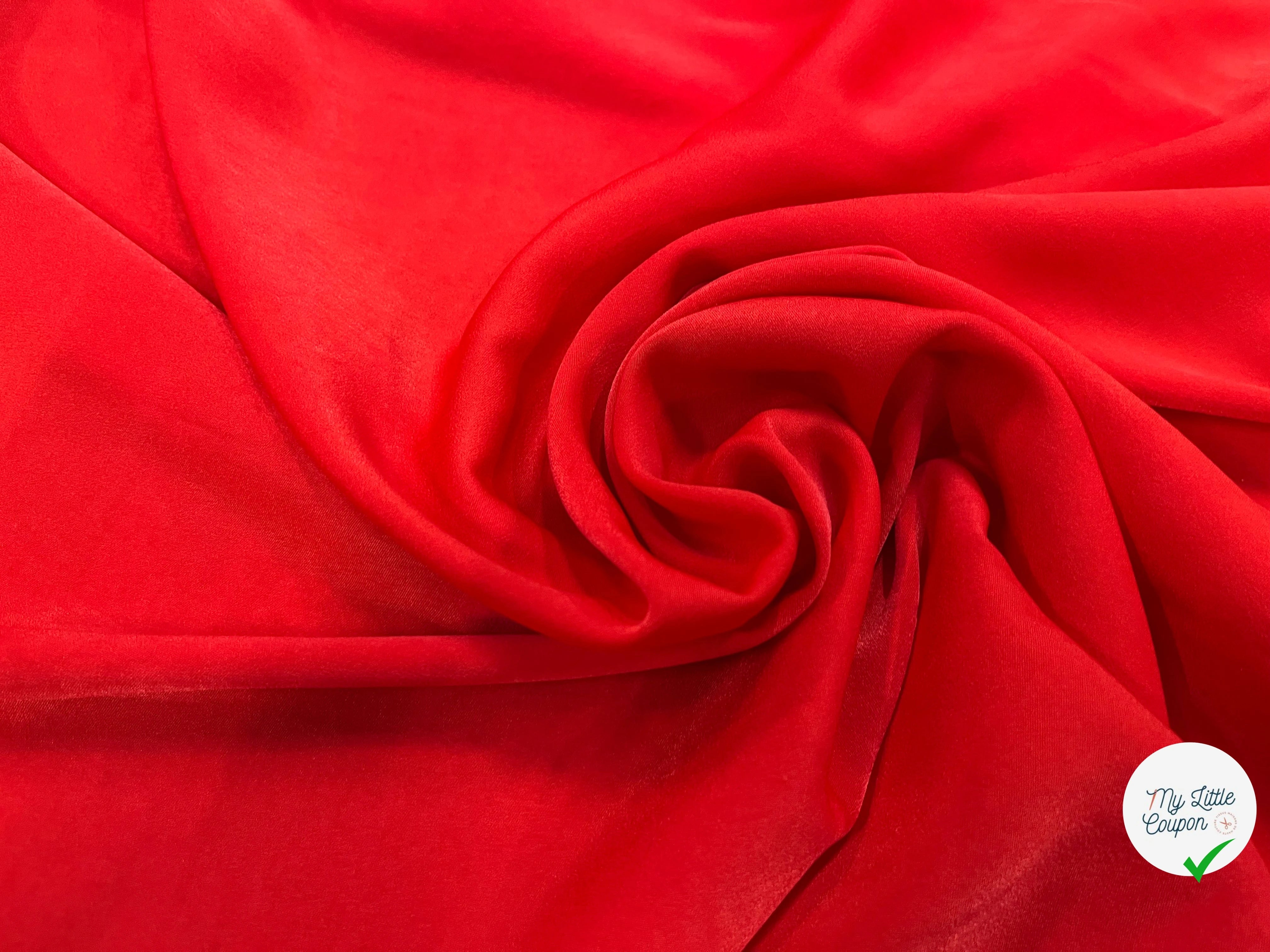 SATIN PEAU DE PÊCHE FLUIDE CORAL - My Little Coupon