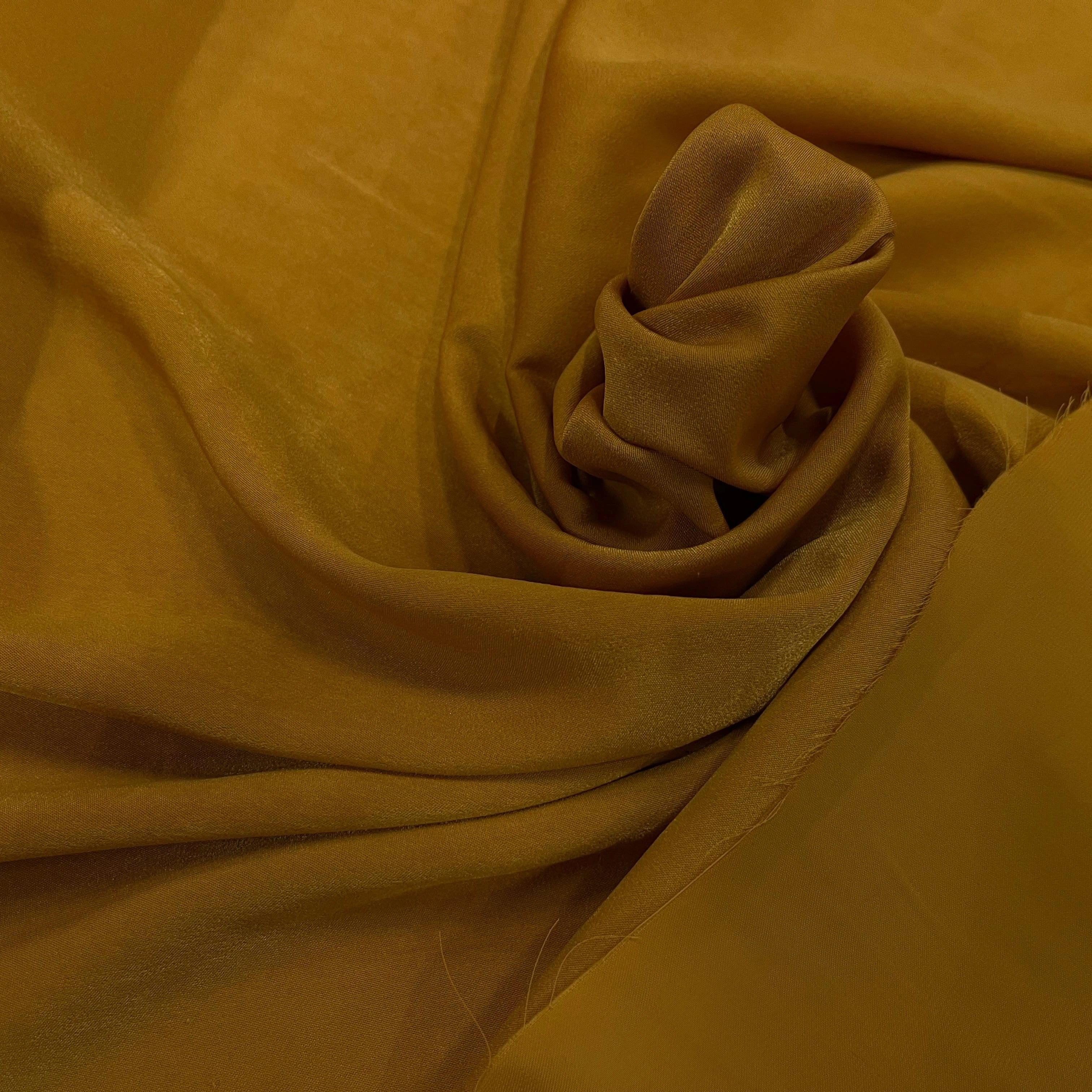 SATIN PEAU DE PÊCHE FLUIDE MOUTARDE - My Little Coupon