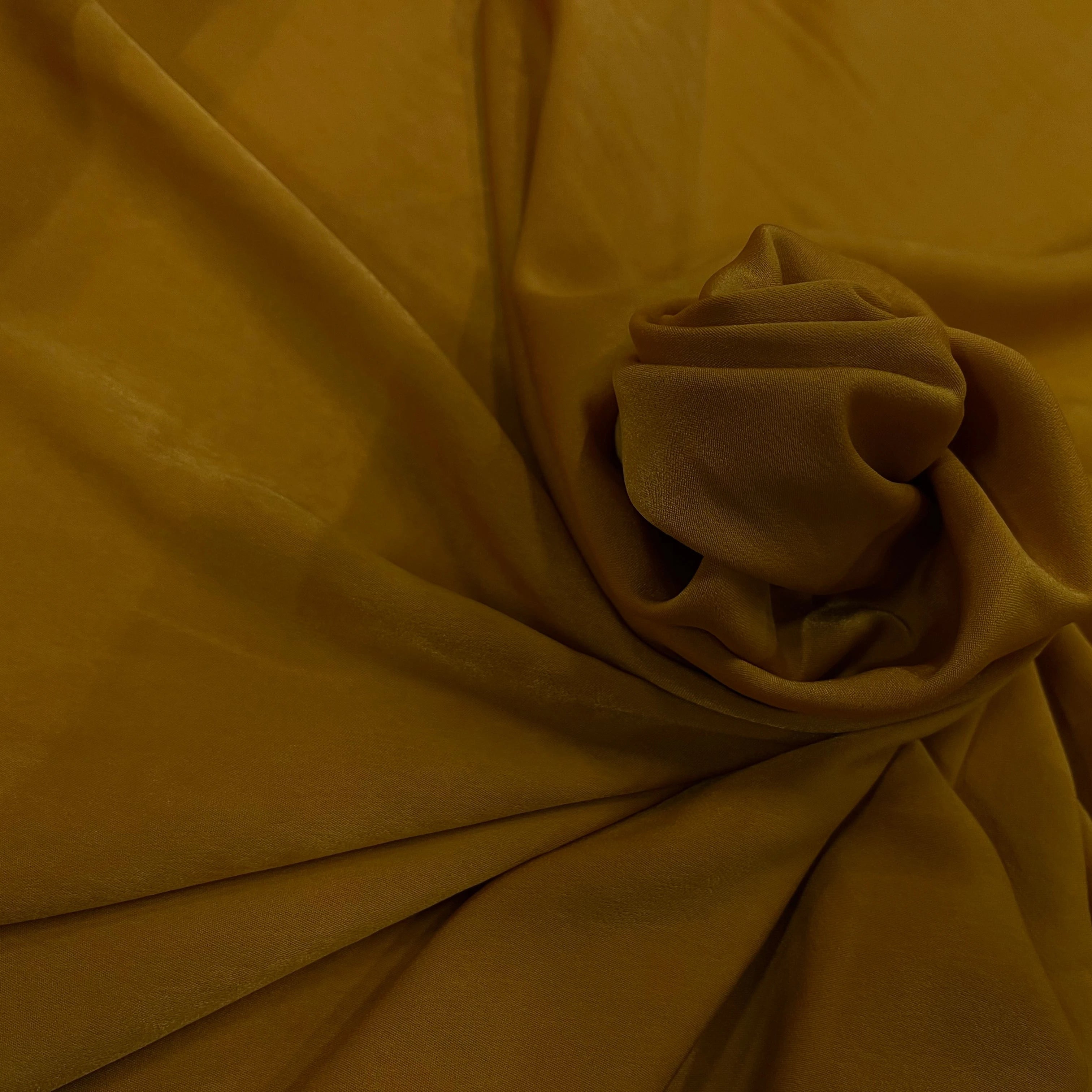 SATIN PEAU DE PÊCHE FLUIDE MOUTARDE - My Little Coupon