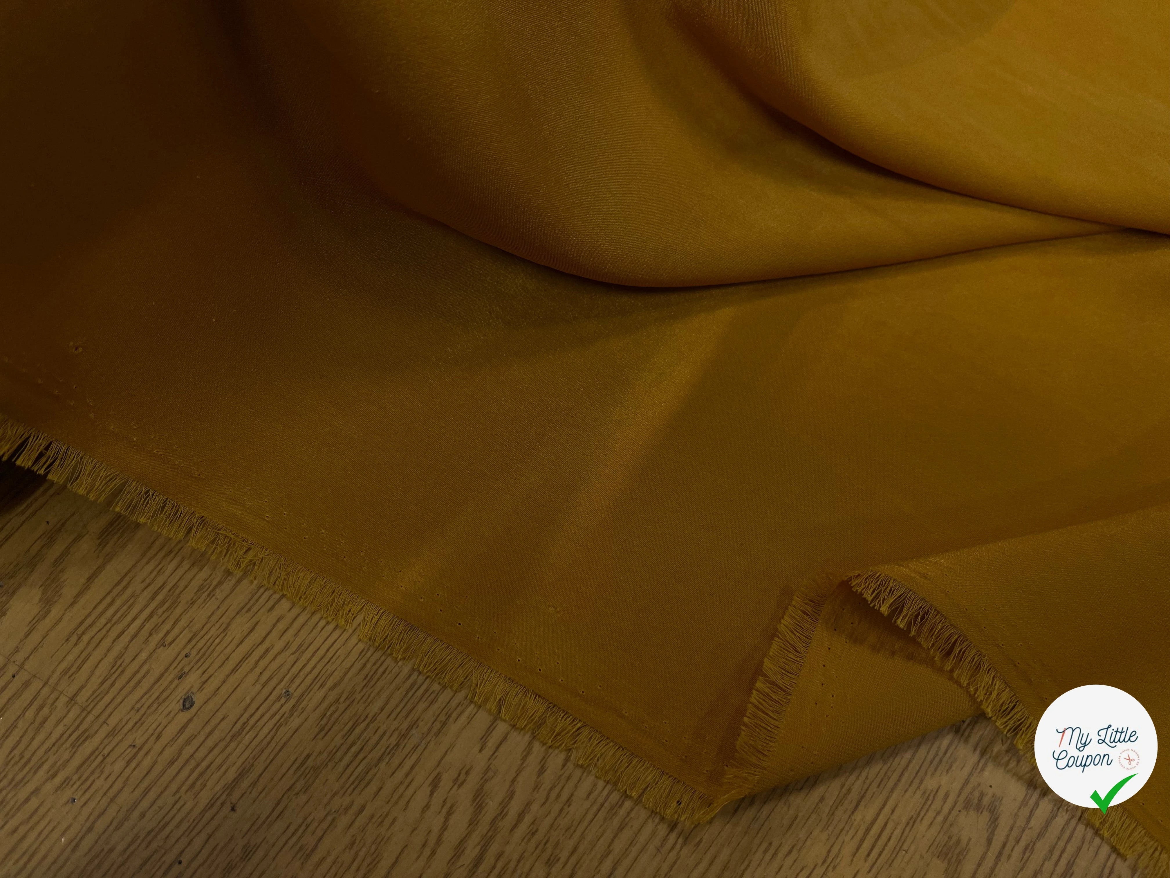 SATIN PEAU DE PÊCHE FLUIDE MOUTARDE - My Little Coupon