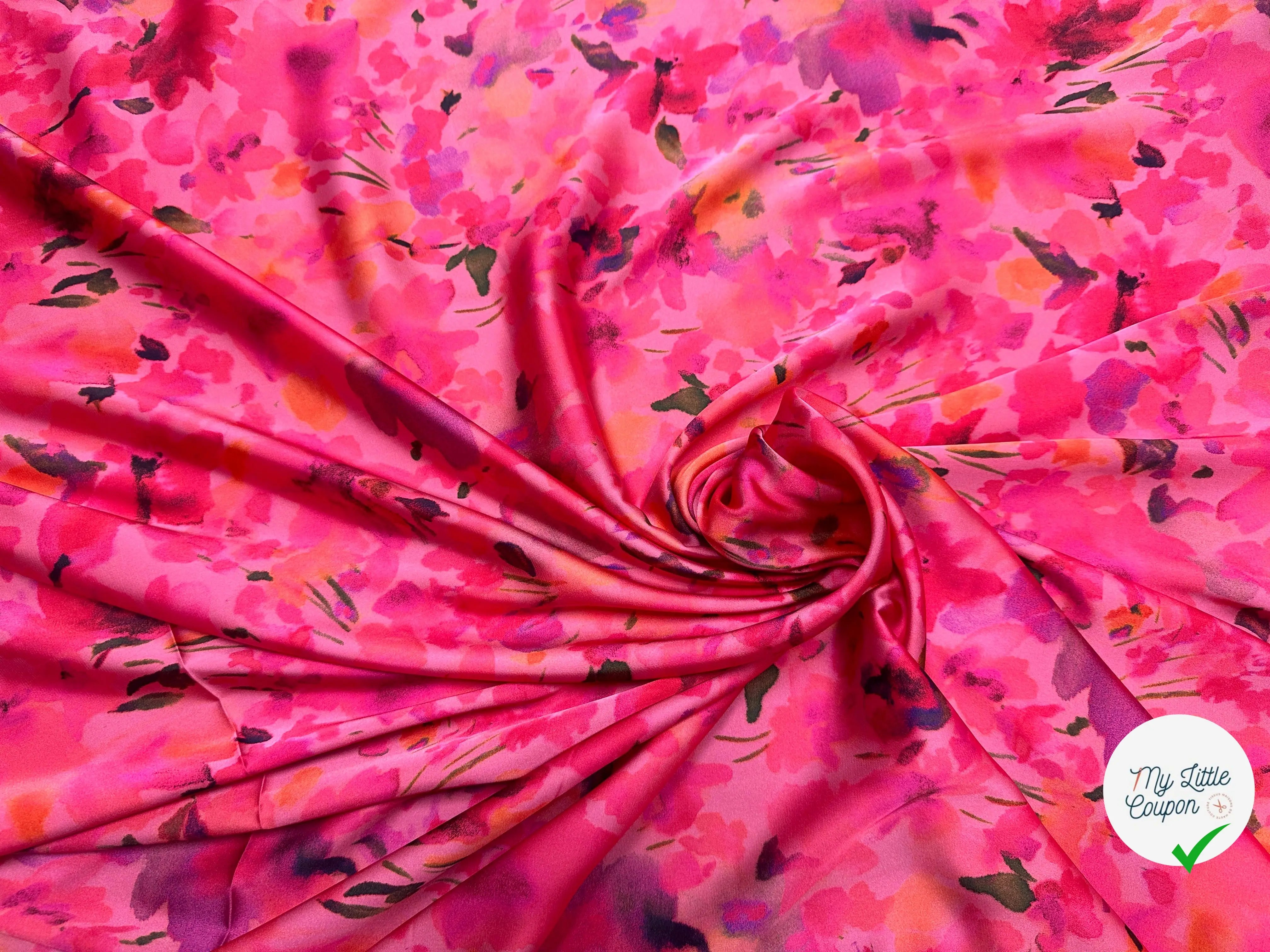 SATIN ROSE FLEURS SUCRÉES - My Little Coupon