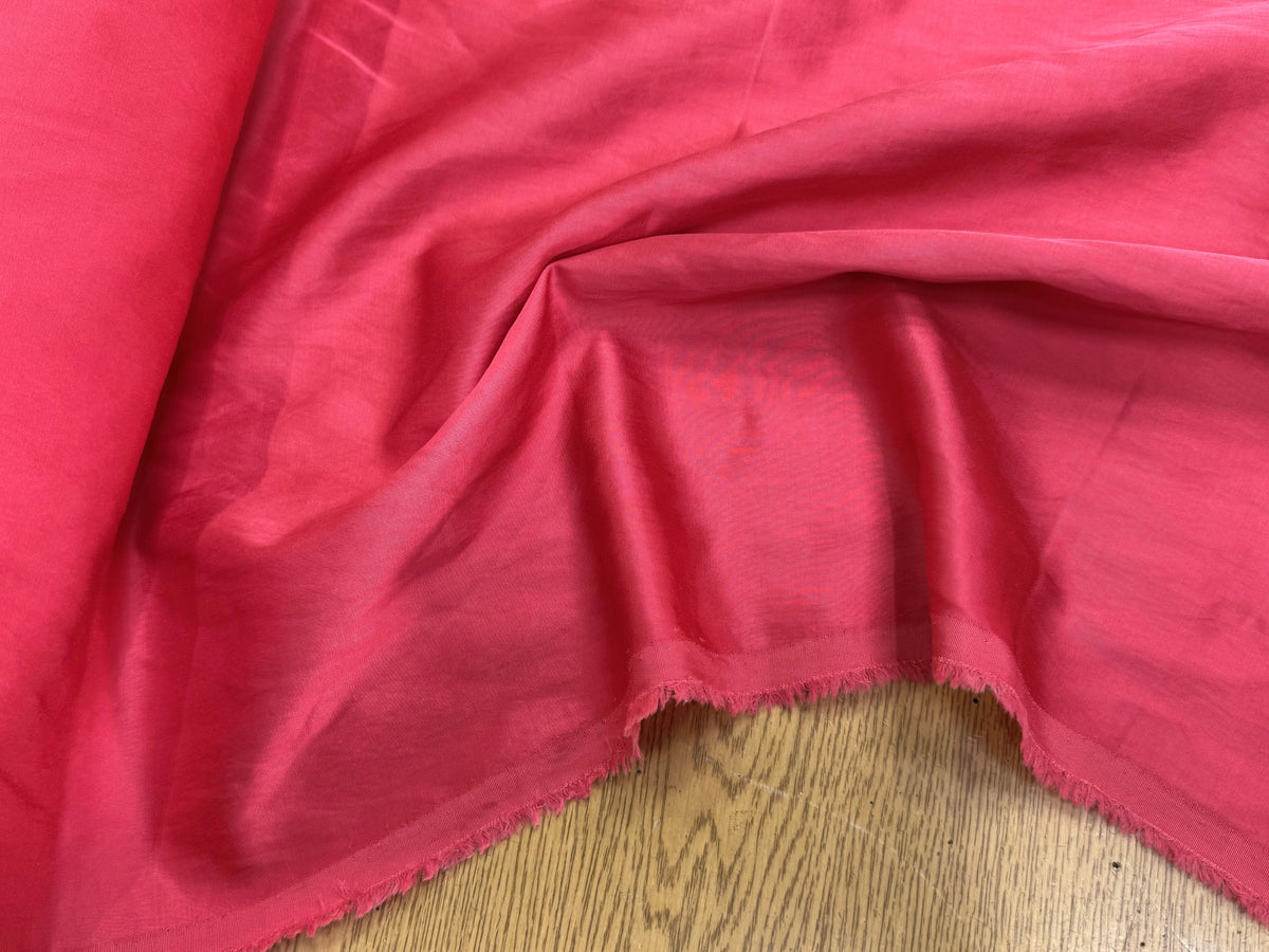 SATIN ROSE PÊCHE MÉTALLISÉ VISCOSE ET COTON ULTRA BEAU - My Little Coupon