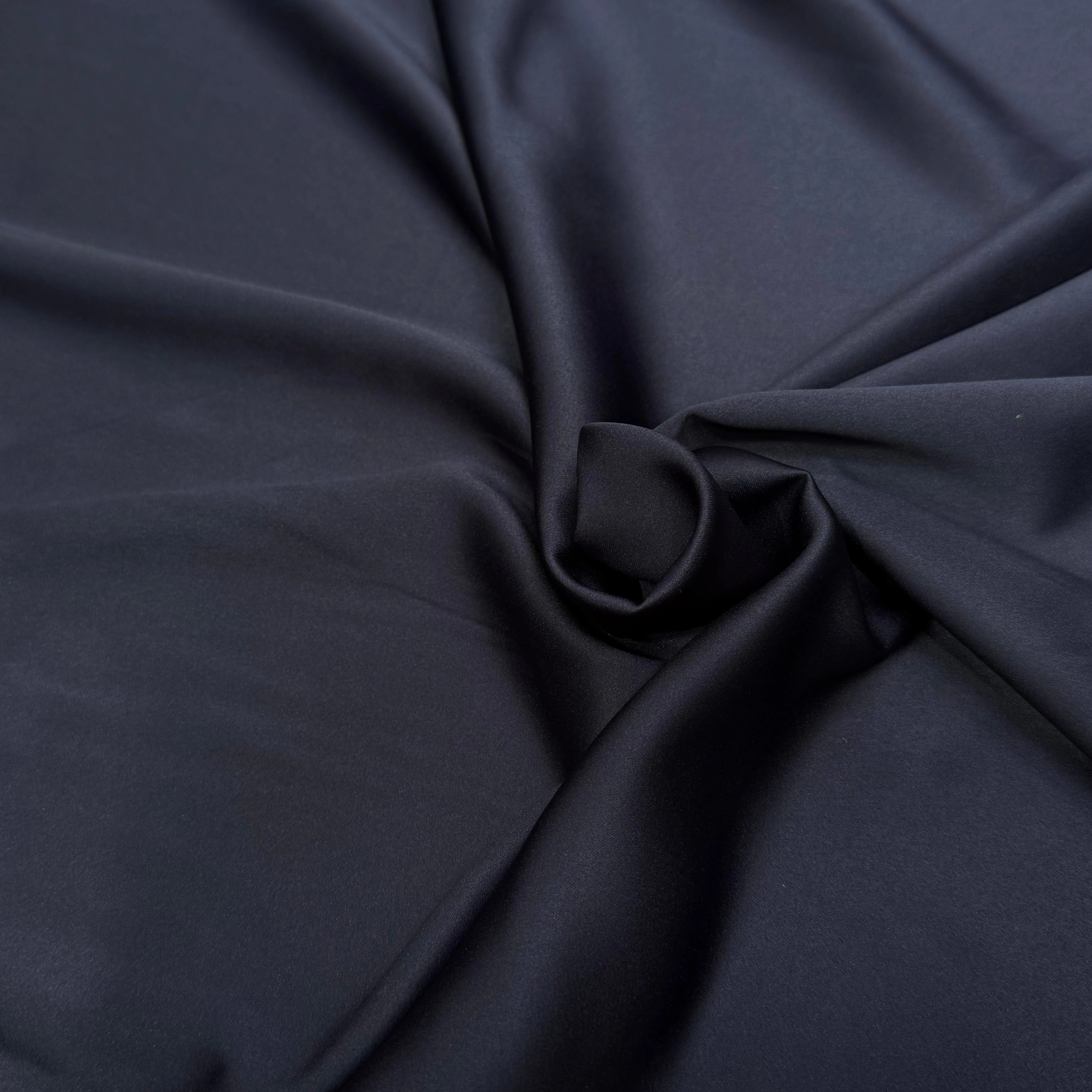 SATIN STRETCH BLEU NUIT FLUIDE - My Little Coupon