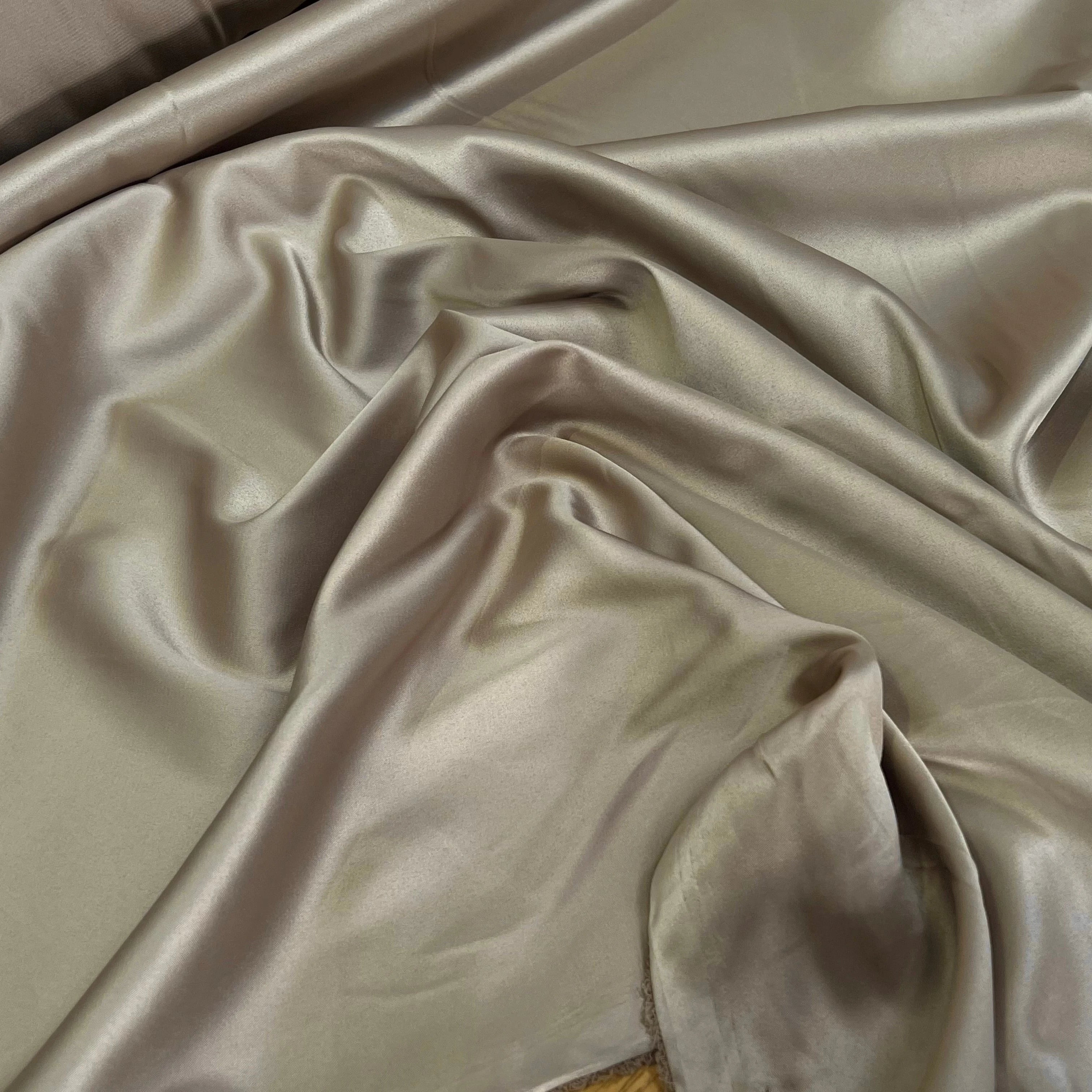 SATIN STRETCH FLUIDE BEIGE 150CM - My Little Coupon