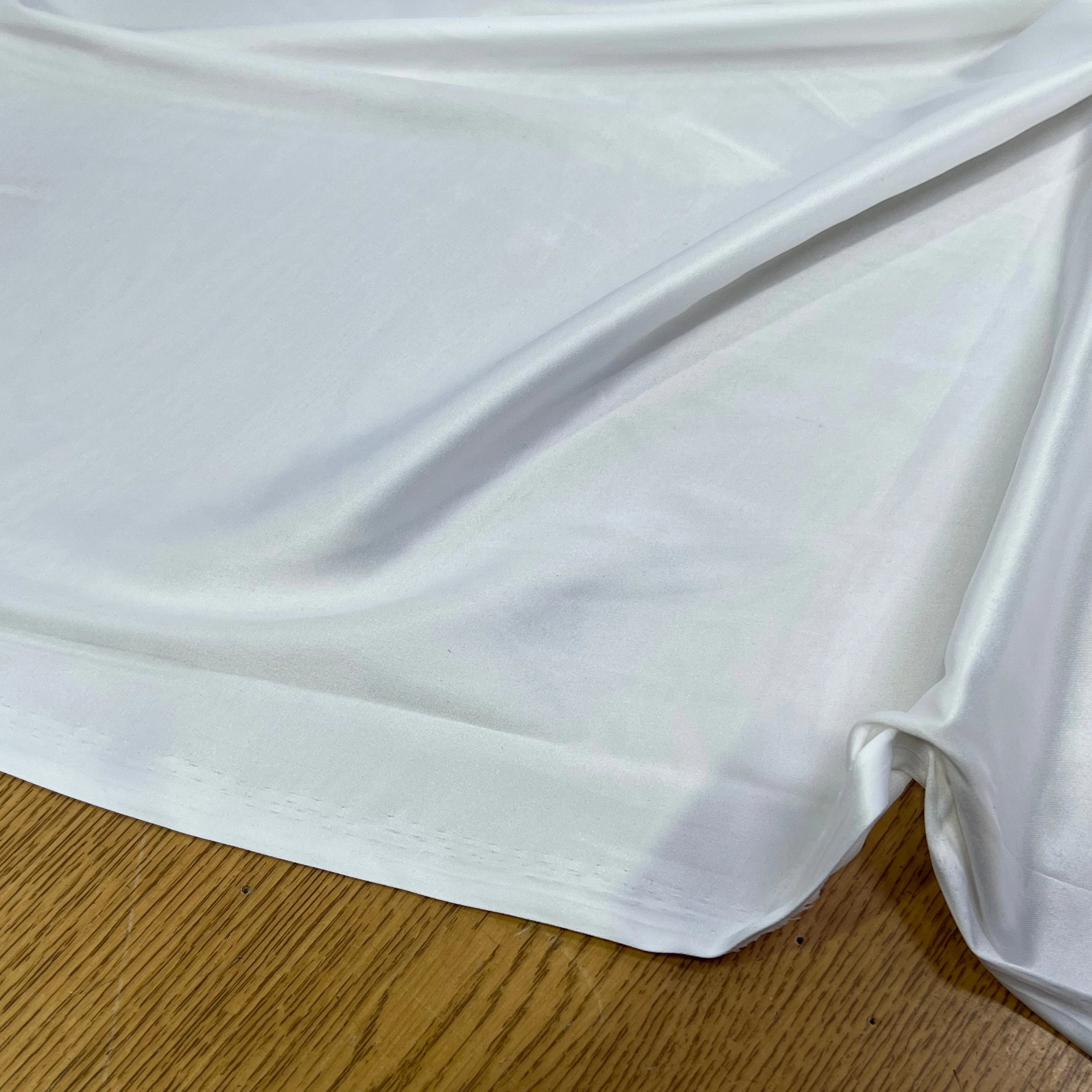 SATIN STRETCH FLUIDE BLANC 150CM - My Little Coupon