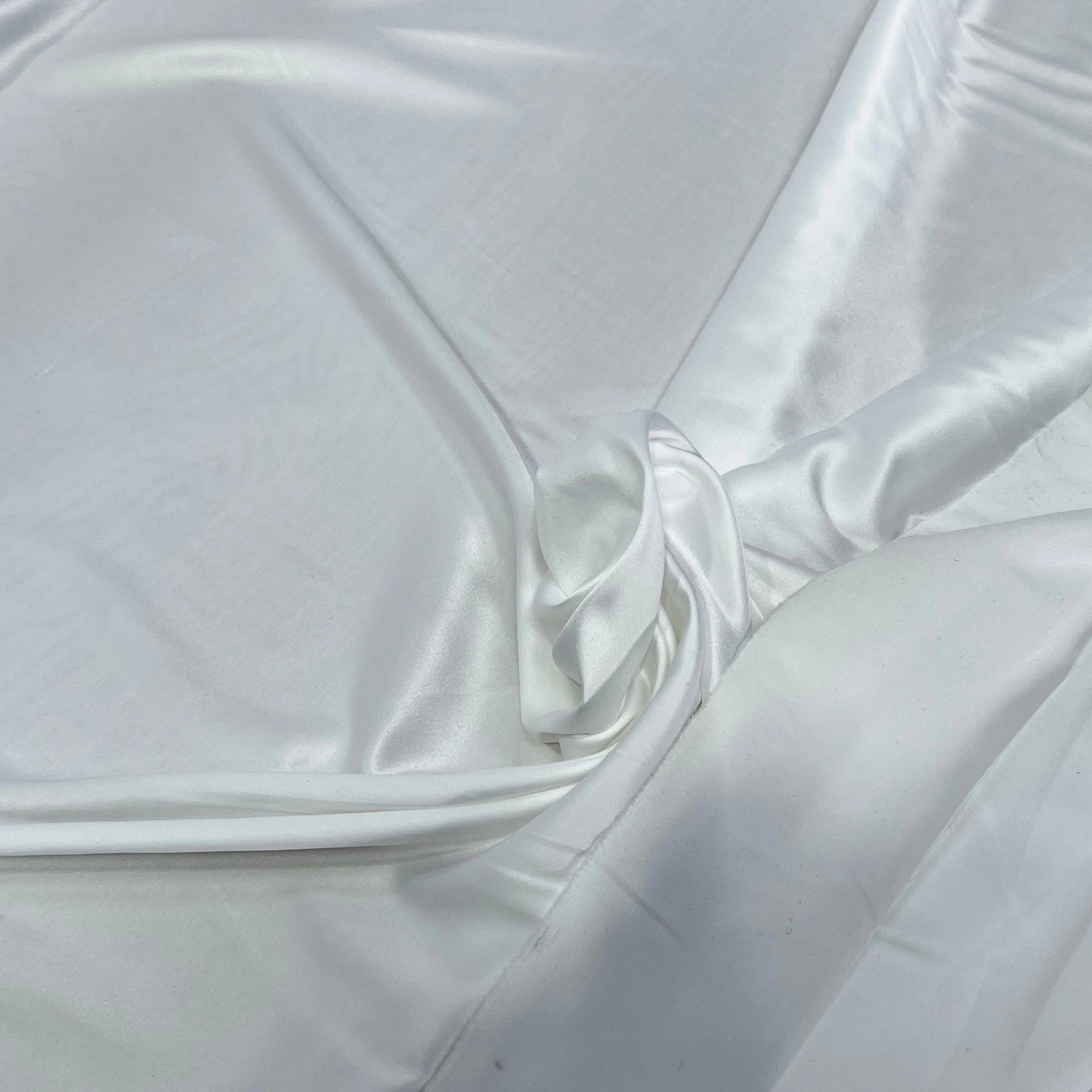 SATIN STRETCH FLUIDE BLANC 150CM - My Little Coupon