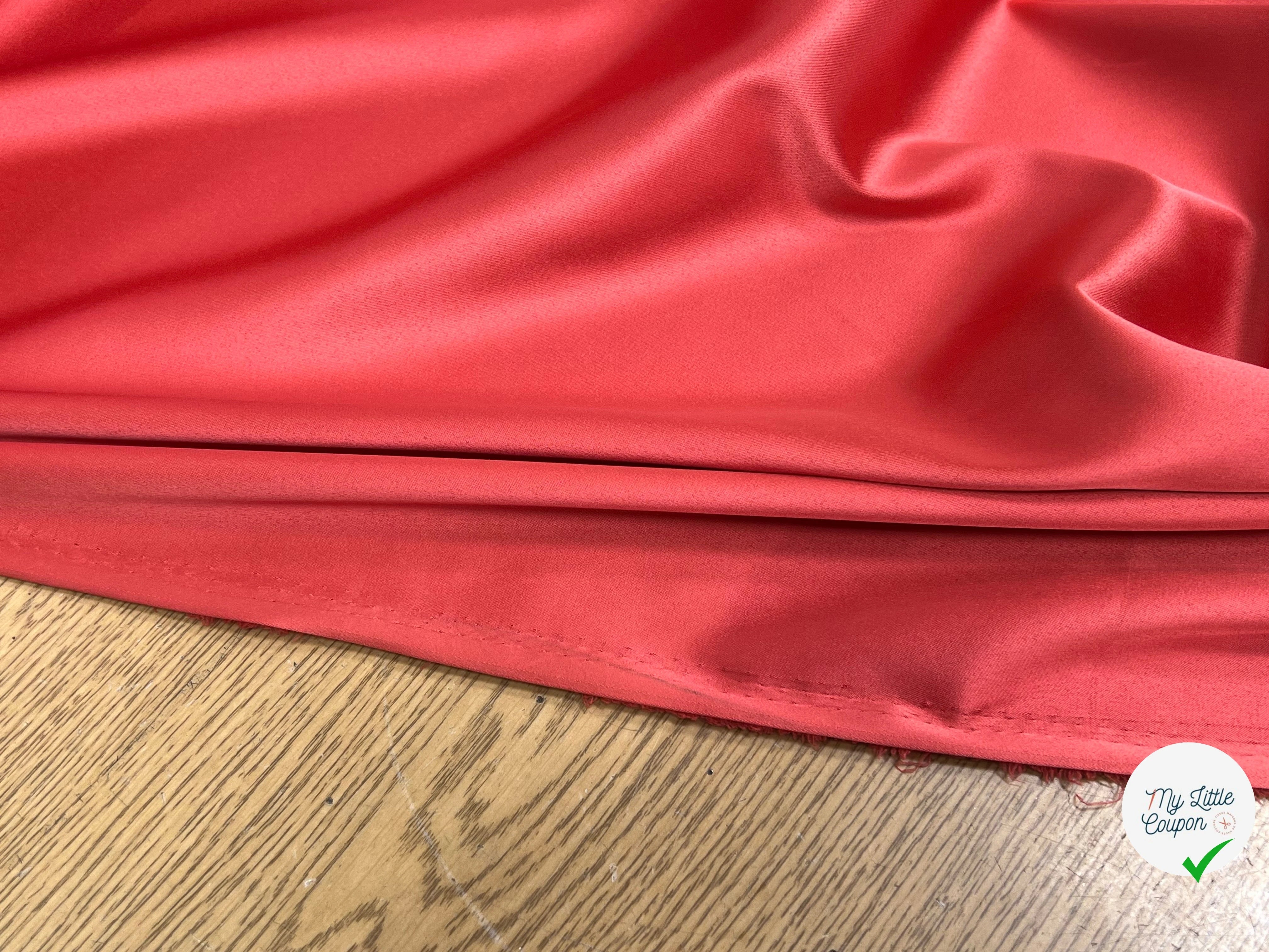 SATIN STRETCH FLUIDE GRENADINE - My Little Coupon