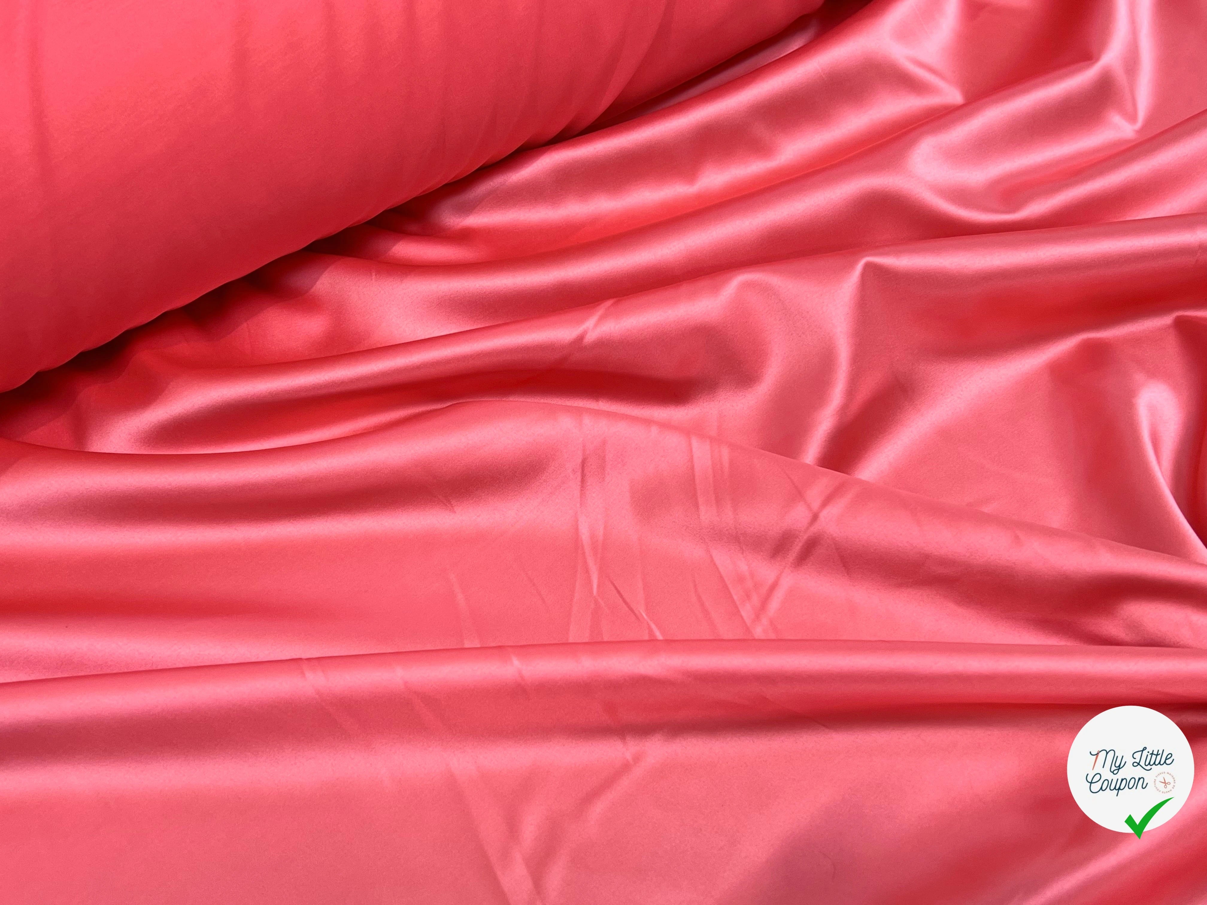 SATIN STRETCH FLUIDE ROSE INCARNAT - My Little Coupon