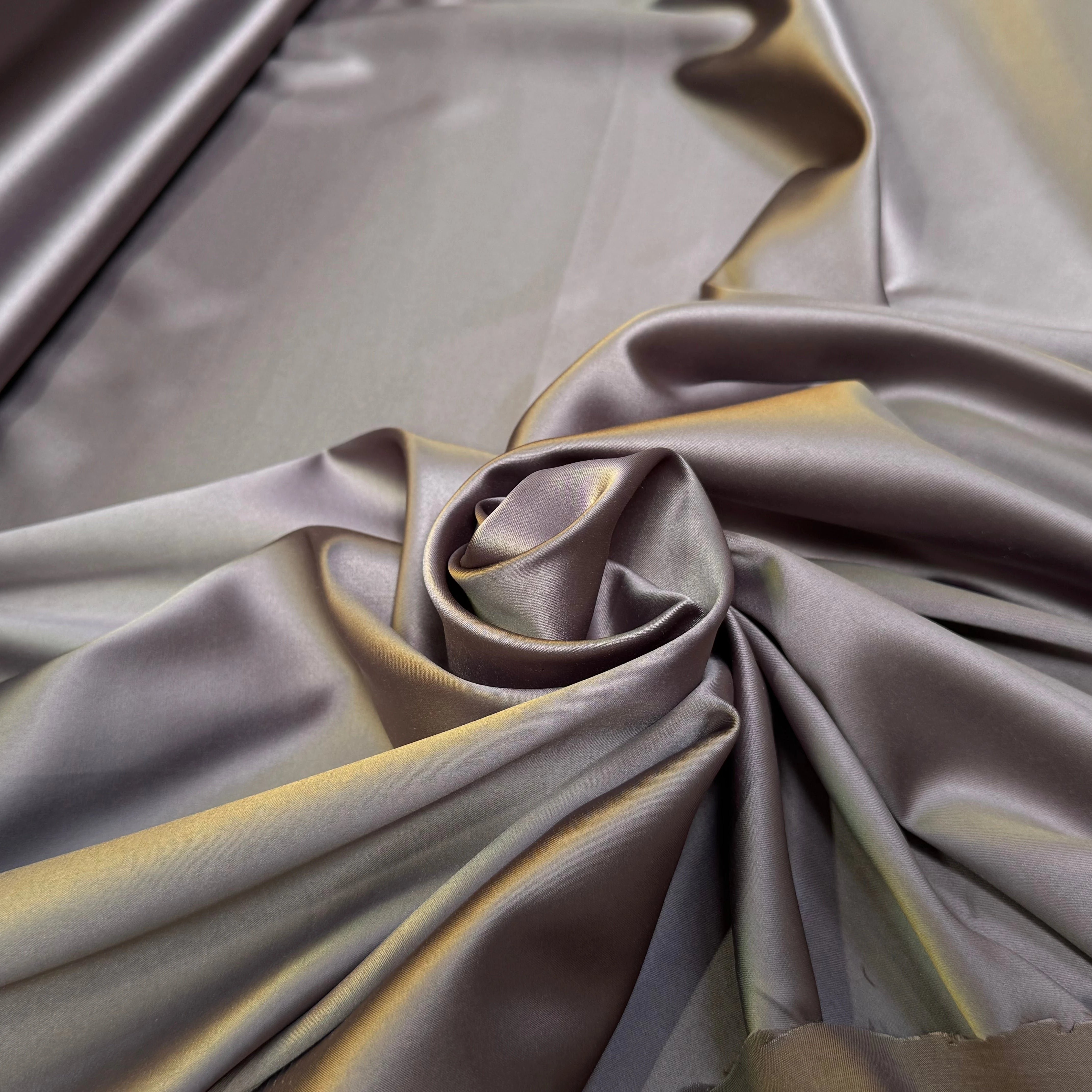 SATIN STRETCH MARRON GLACÉ FLUIDE - My Little Coupon