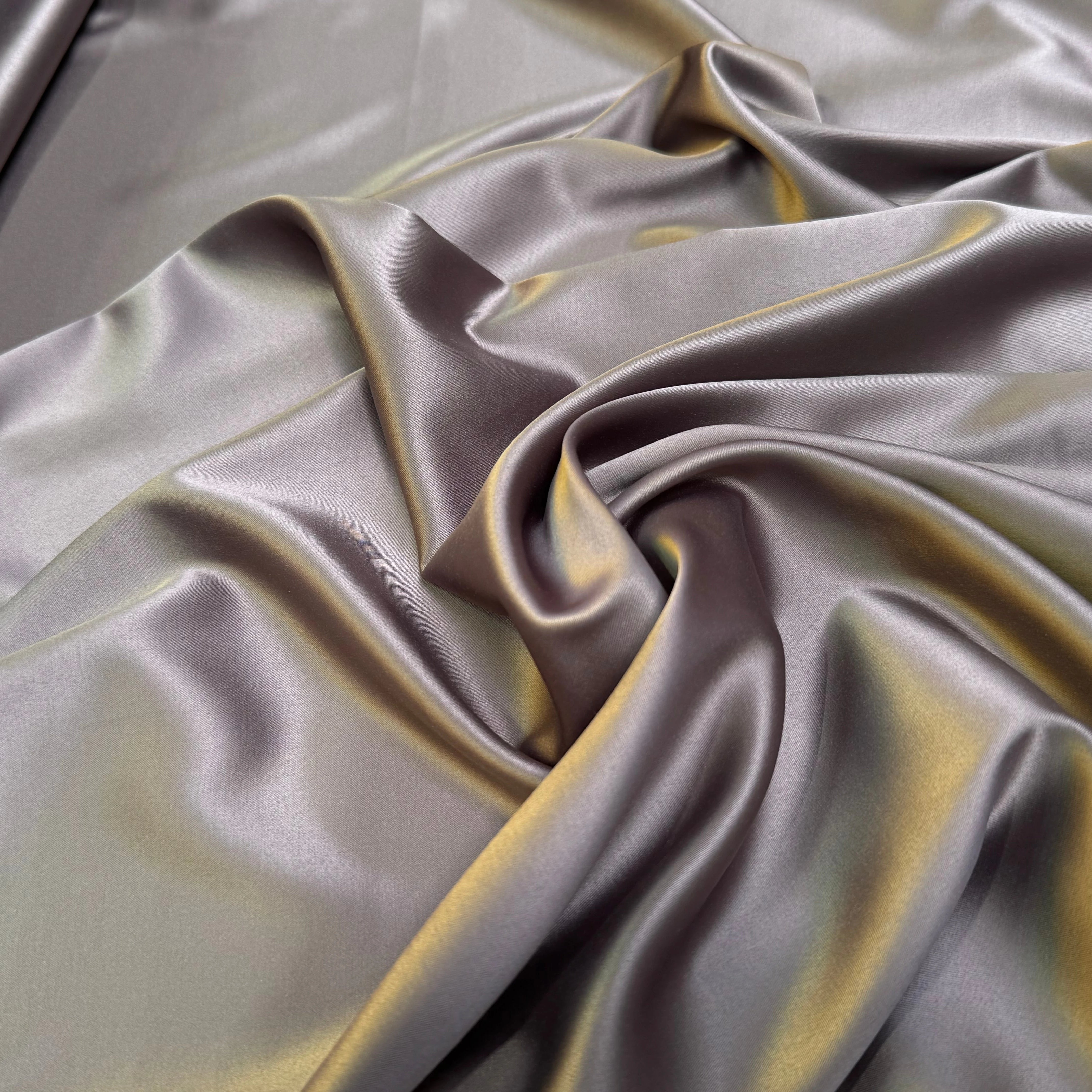 SATIN STRETCH MARRON GLACÉ FLUIDE - My Little Coupon