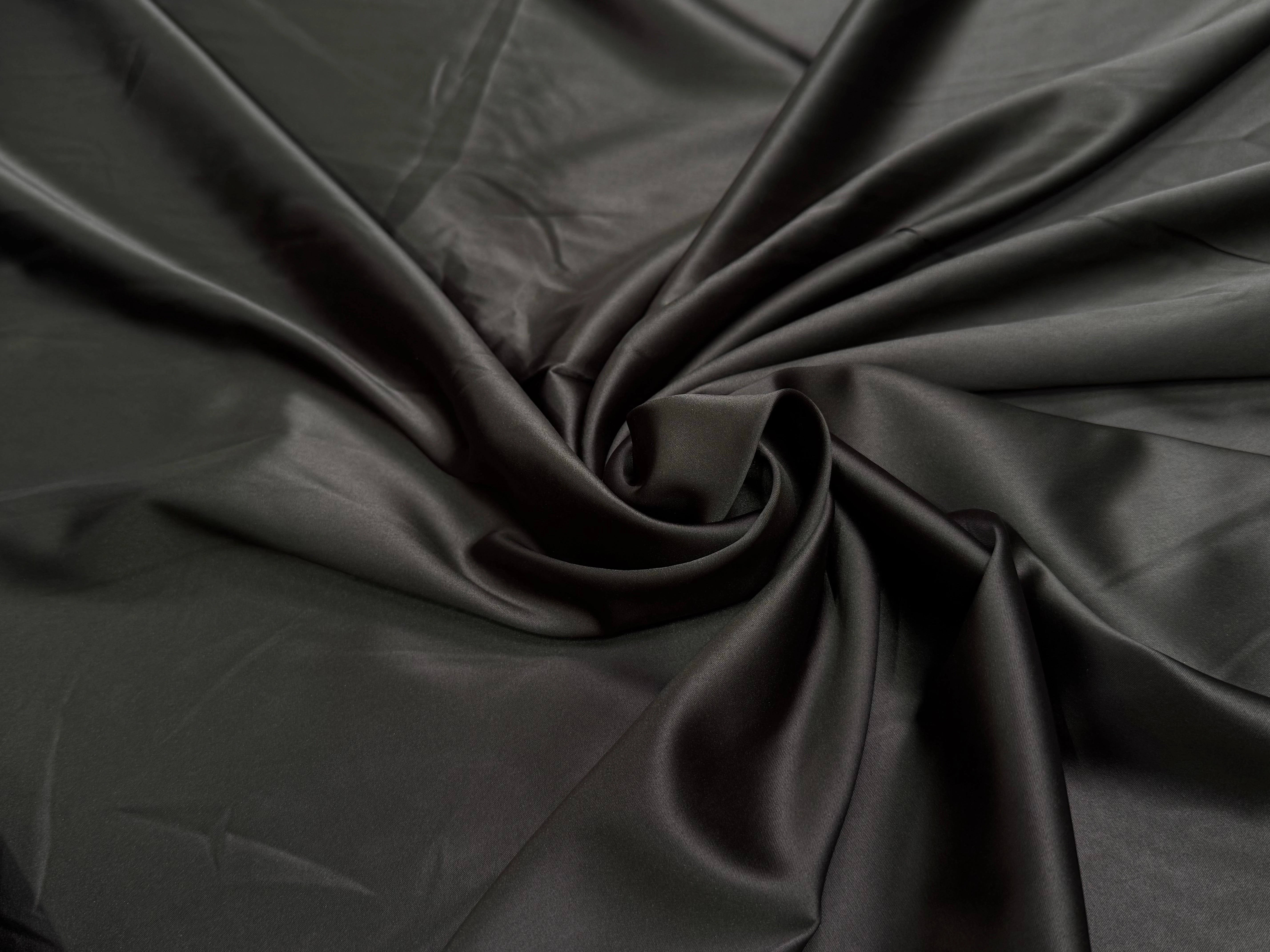 SATIN STRETCH MARRON NOISETTE FLUIDE - My Little Coupon