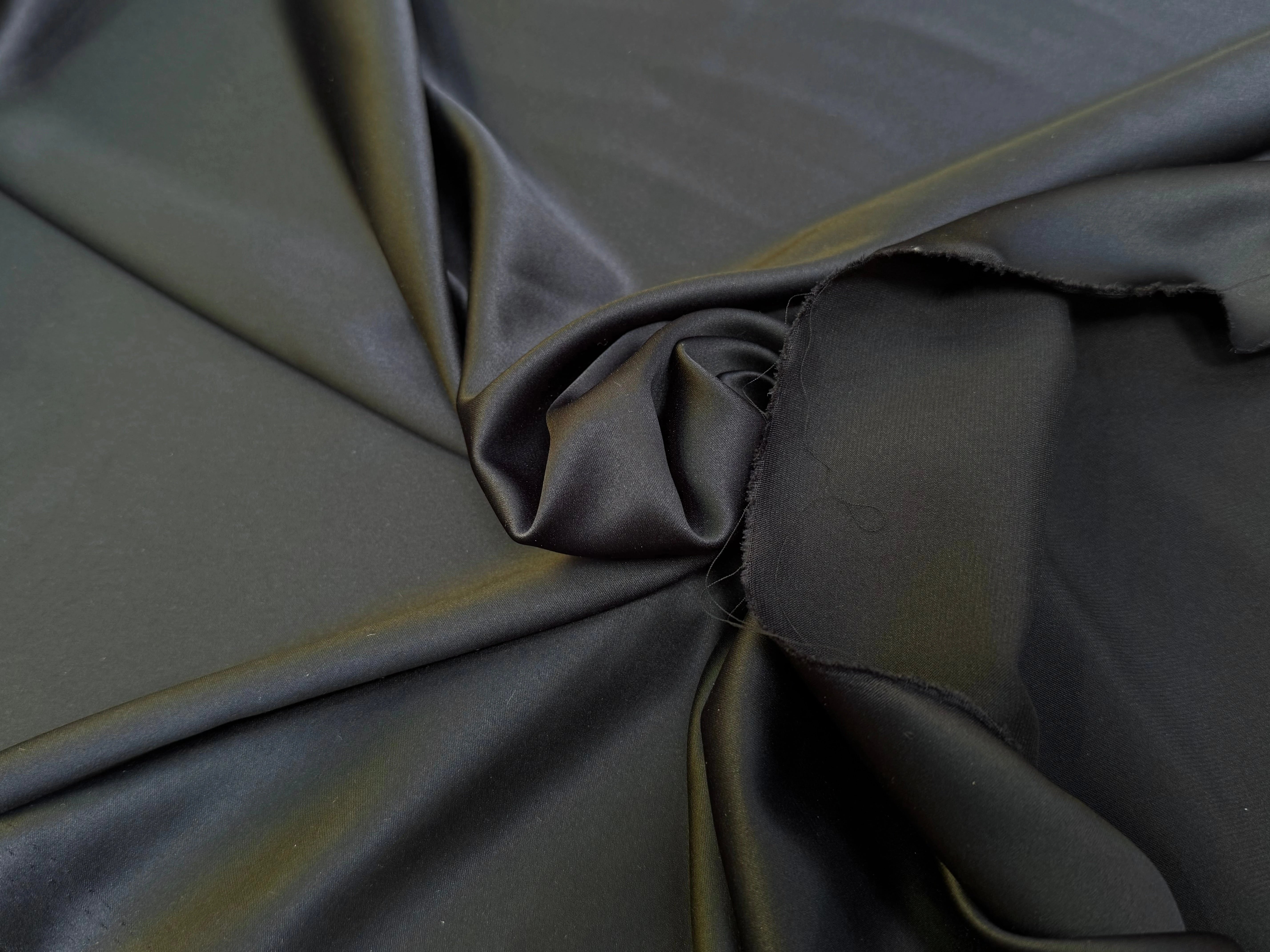 SATIN STRETCH NOIR FLUIDE - My Little Coupon