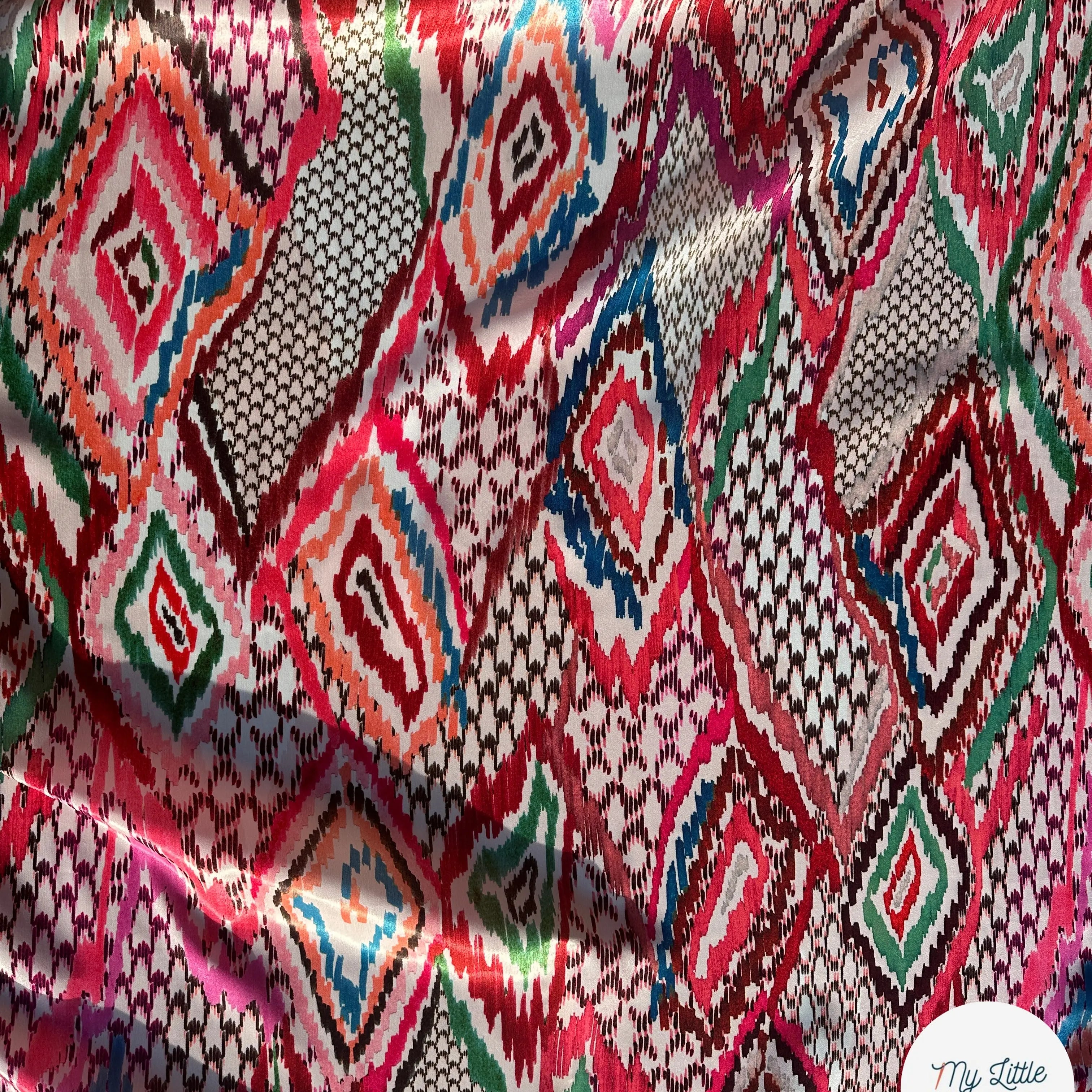 SATIN VELOUTÉ ÉCLAT GÉOMÉTRIQUE COUTURE MLC INTERN