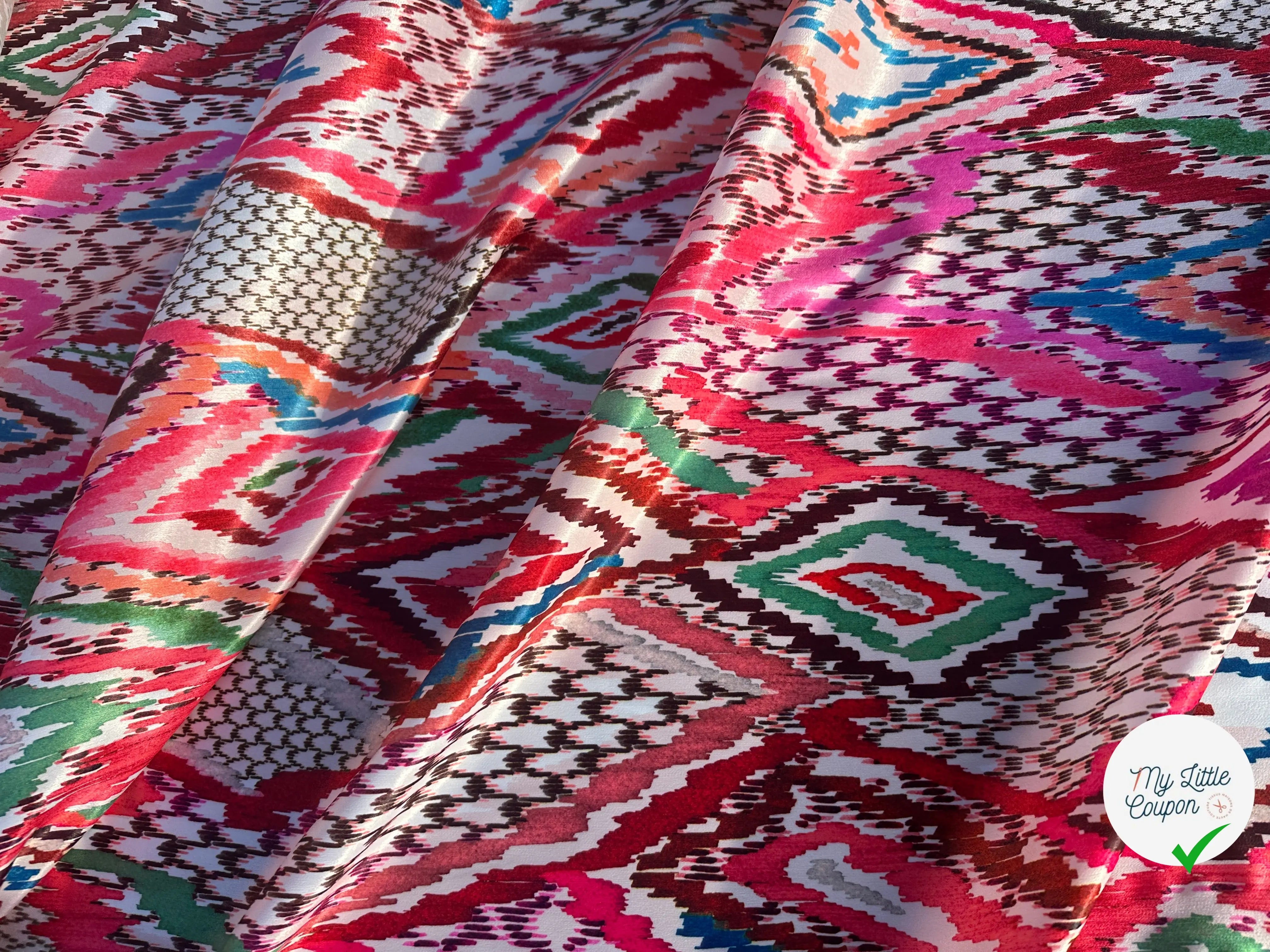 SATIN VELOUTÉ ÉCLAT GÉOMÉTRIQUE COUTURE MLC INTERN