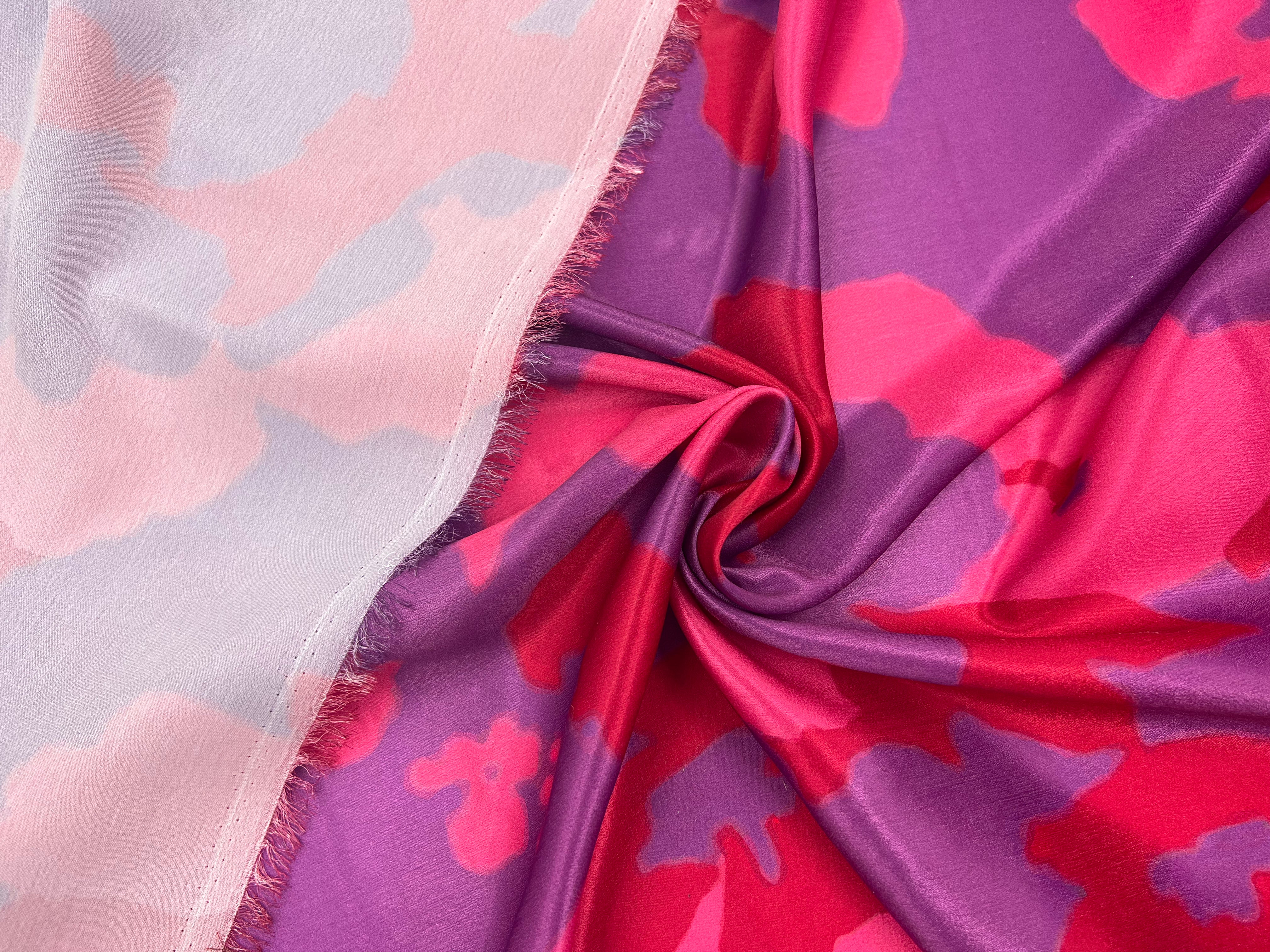 SATIN VELOUTÉ ROSE ET VOILET MLC INTERN