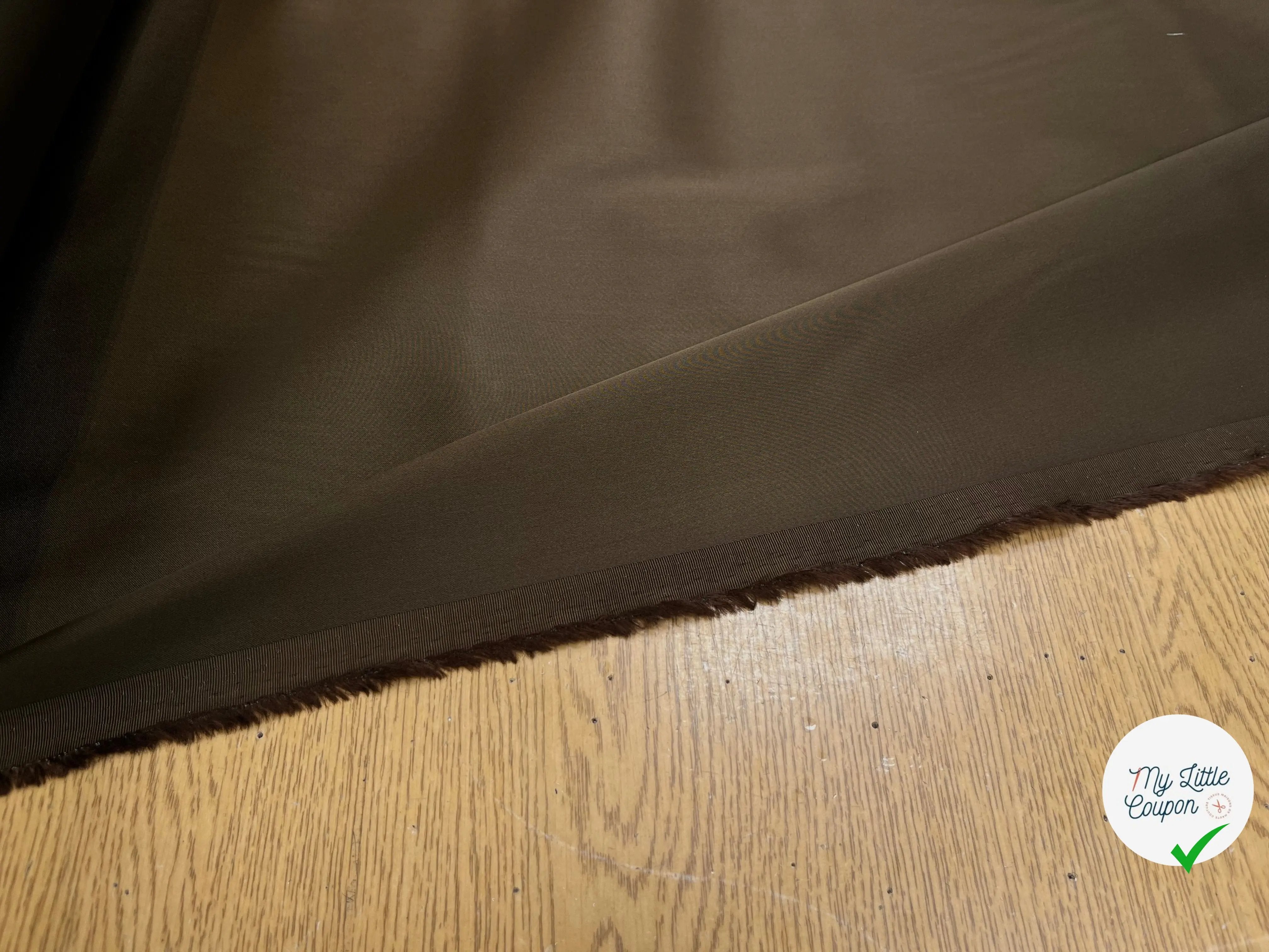 SATIN VISCOSE LOURD CAFÉ DOLCÉ STRETCH - My Little Coupon