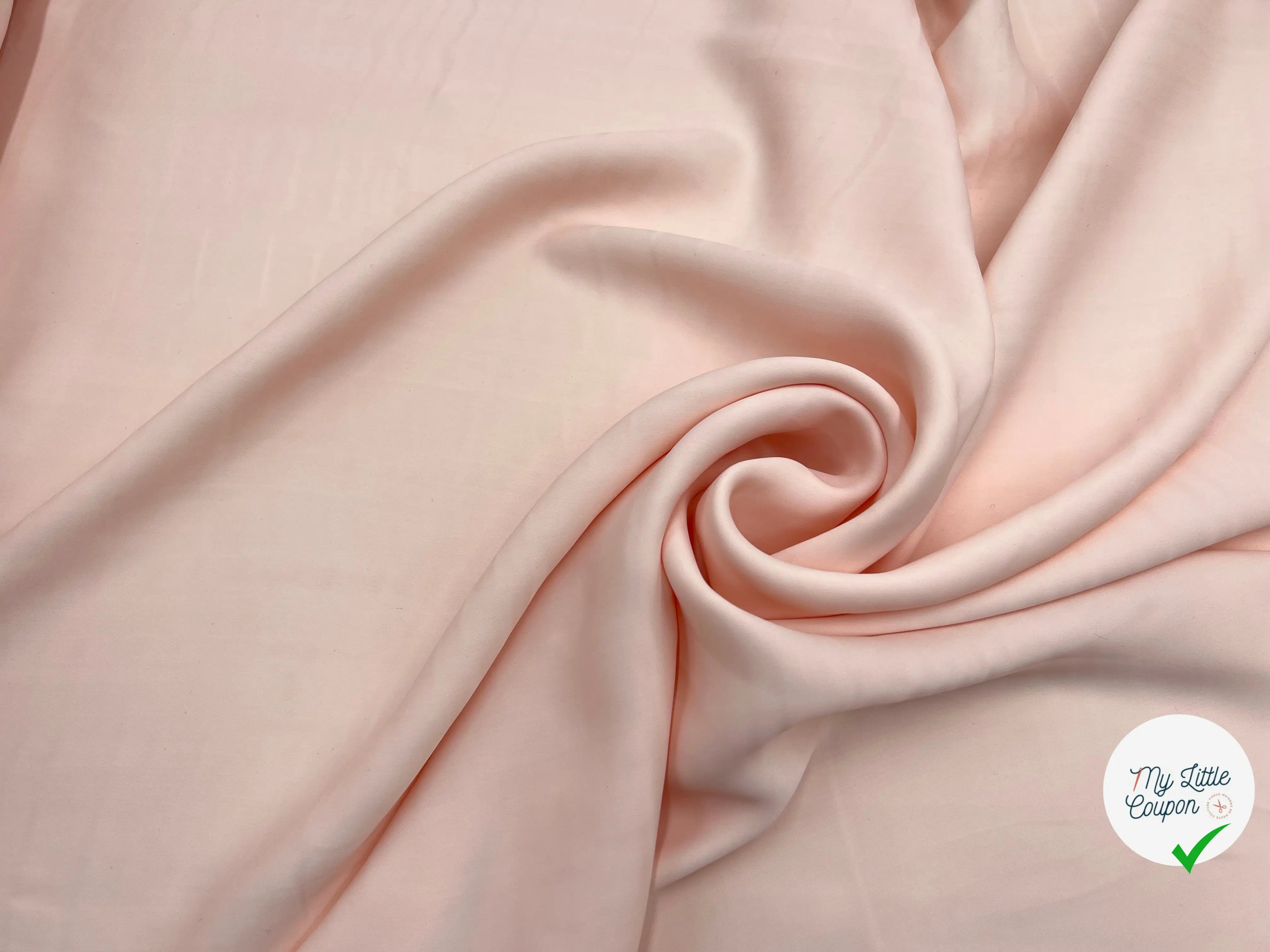 SATIN VISCOSE ROSE CLAIR - My Little Coupon - tissu - coudre