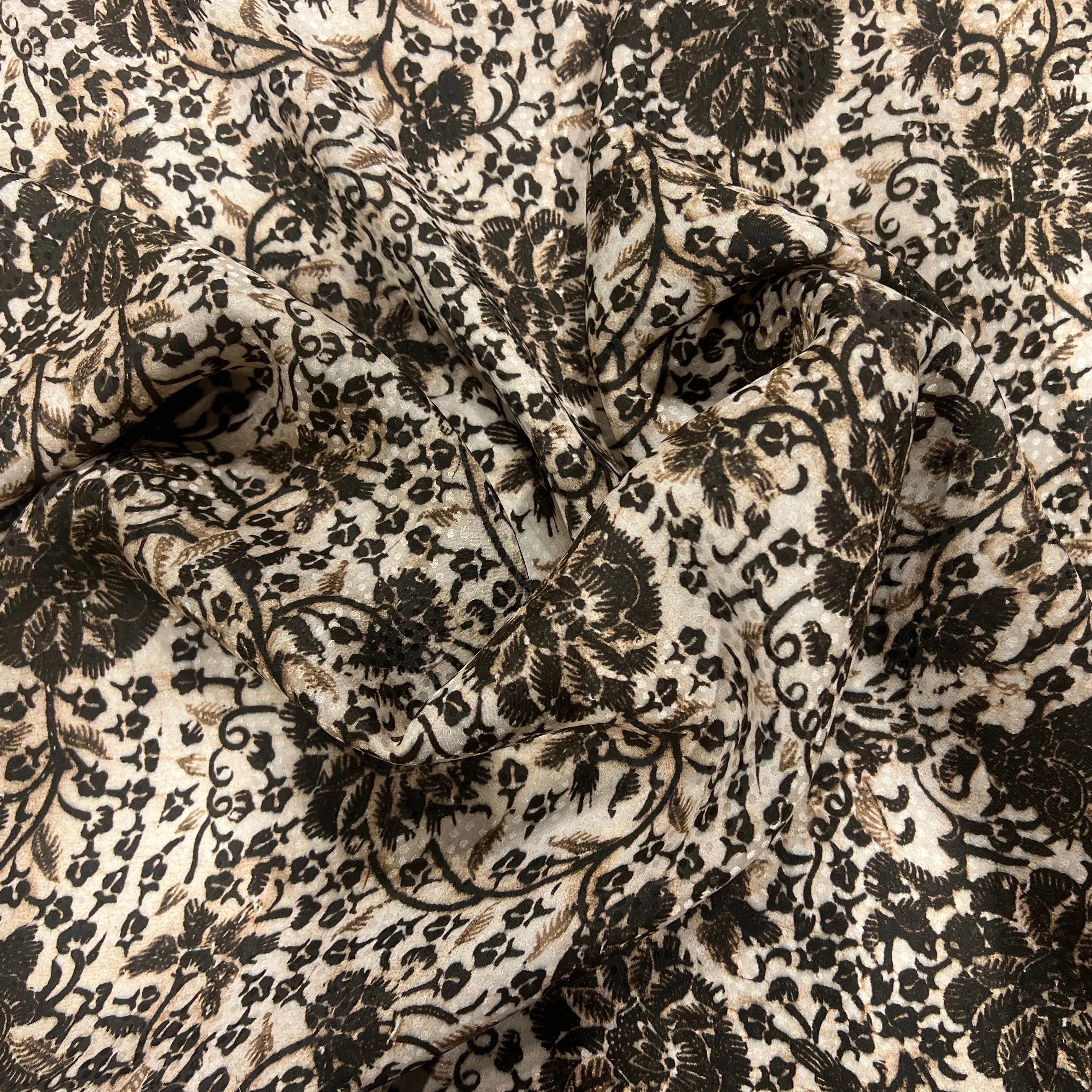 SATIN VISCOSE SOIE JACQUARD - My Little Coupon