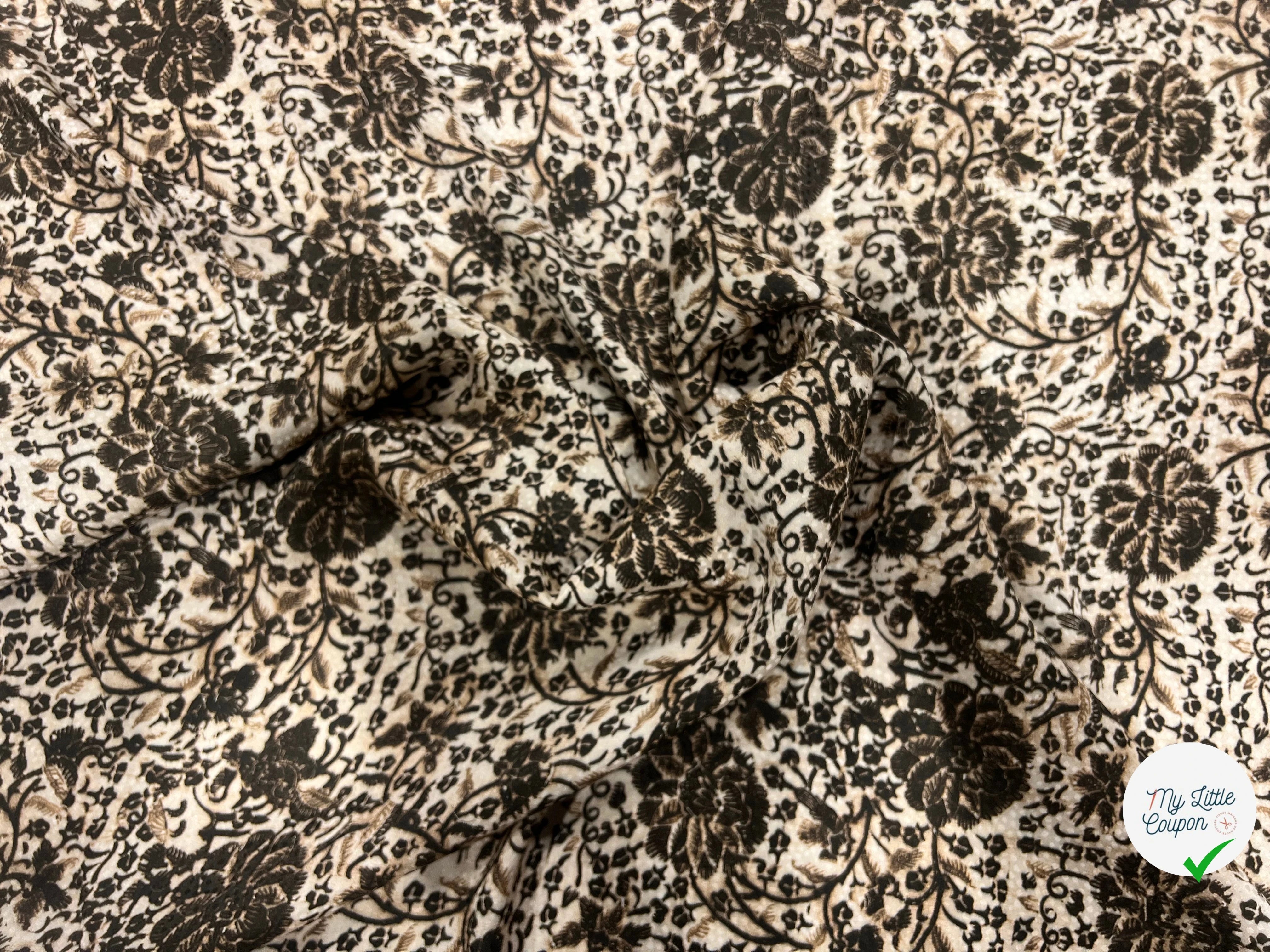 SATIN VISCOSE SOIE JACQUARD - My Little Coupon