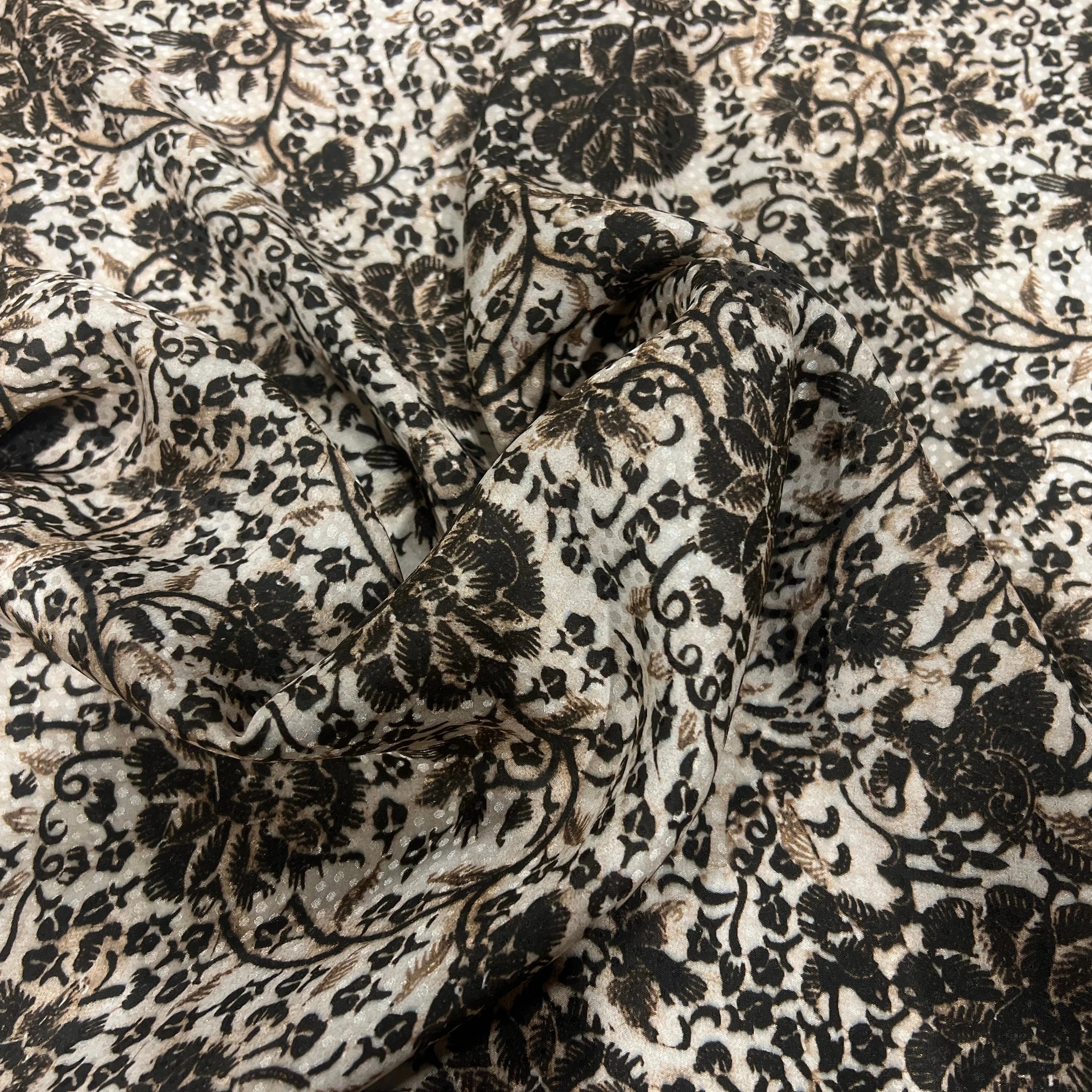 SATIN VISCOSE SOIE JACQUARD - My Little Coupon