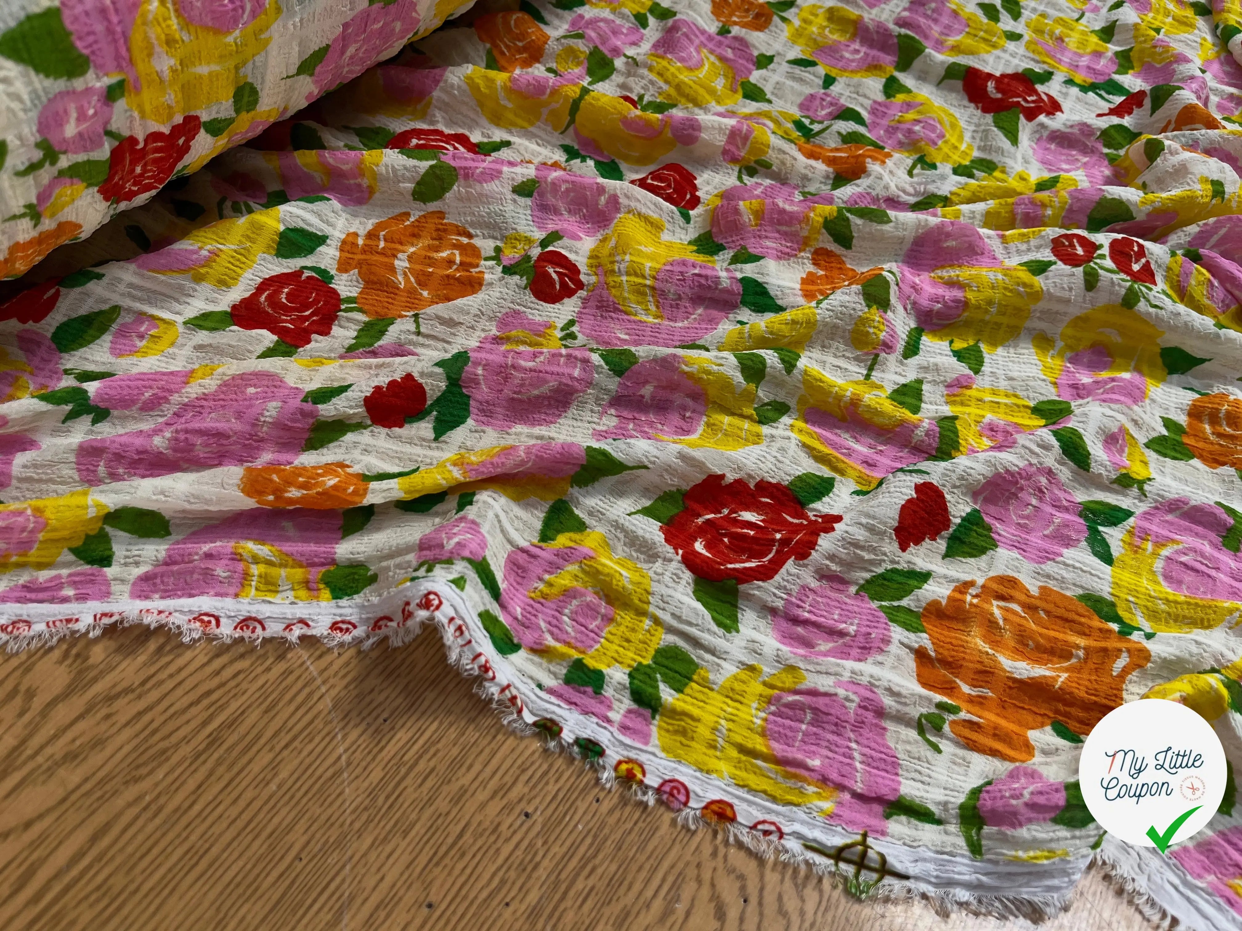SEERSUCKER FLEURS MULTICOLOR - My Little Coupon