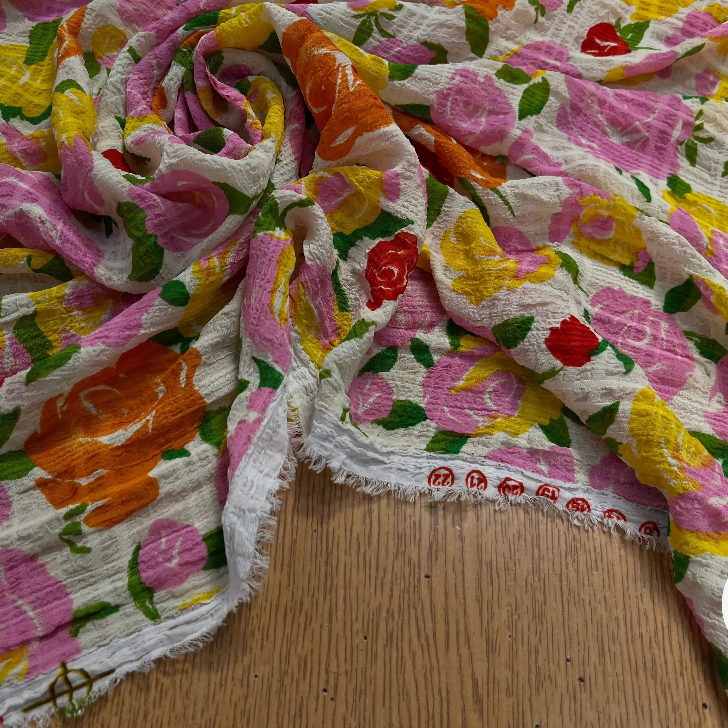 SEERSUCKER FLEURS MULTICOLOR - My Little Coupon