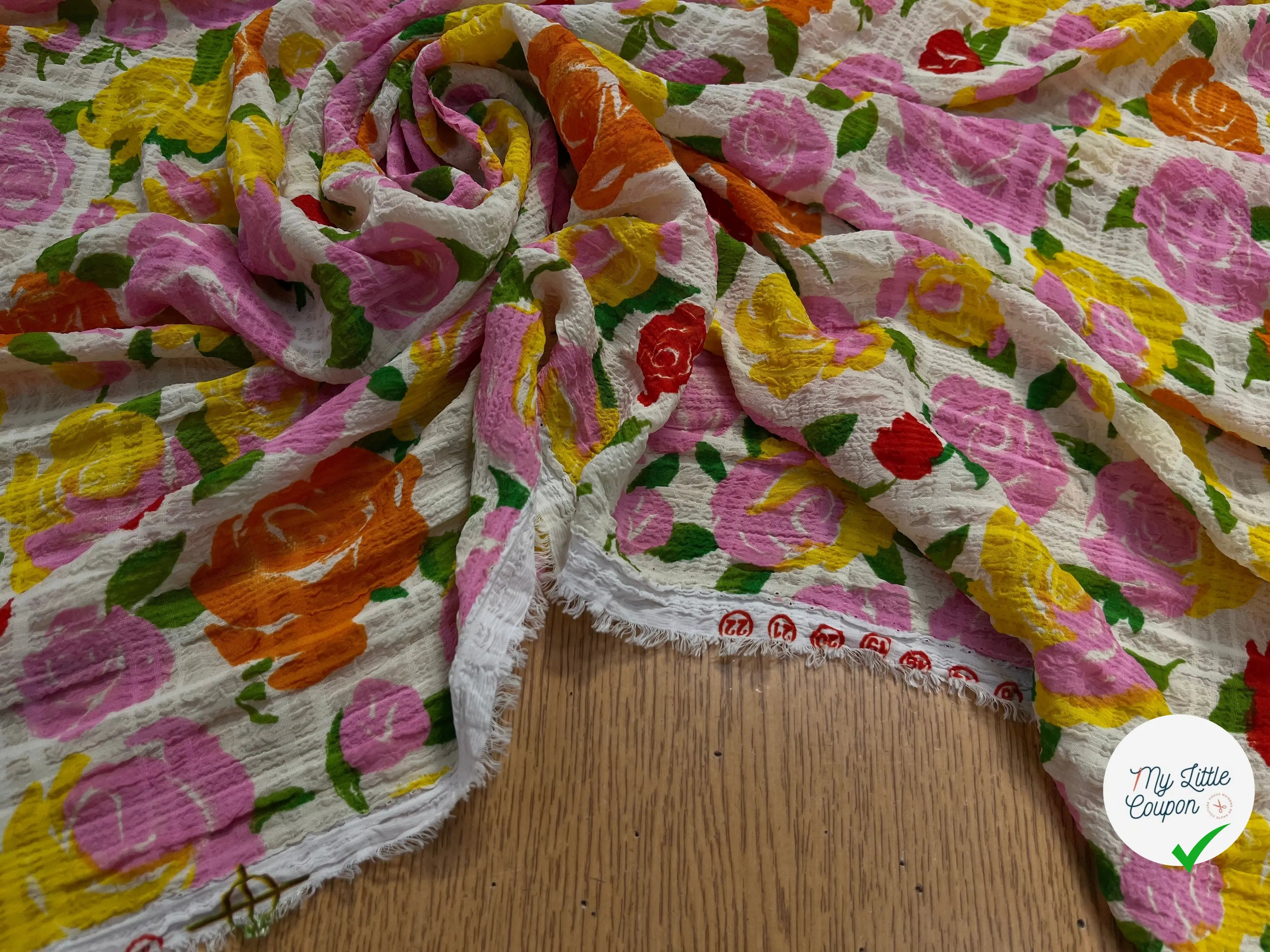SEERSUCKER FLEURS MULTICOLOR - My Little Coupon