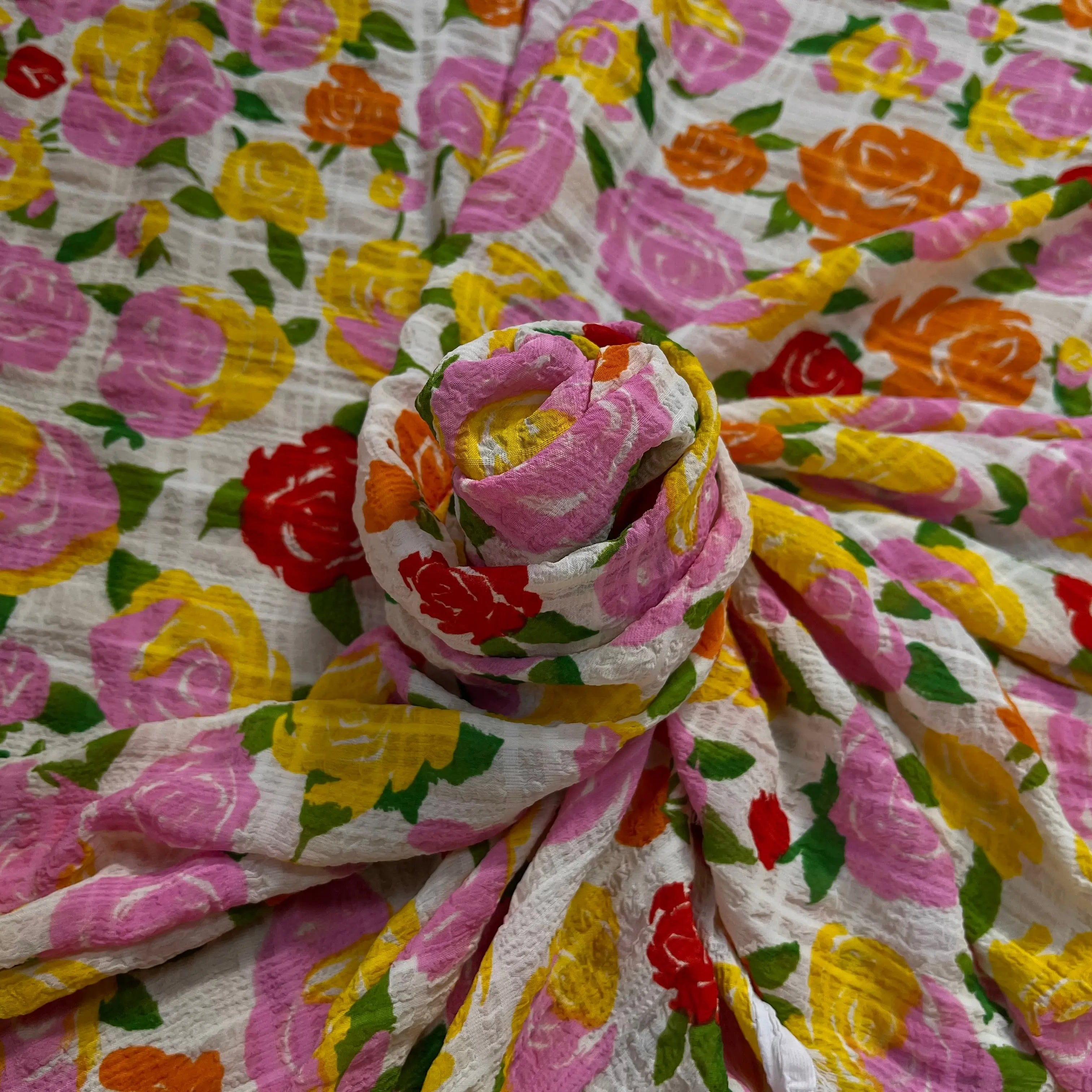 SEERSUCKER FLEURS MULTICOLOR - My Little Coupon